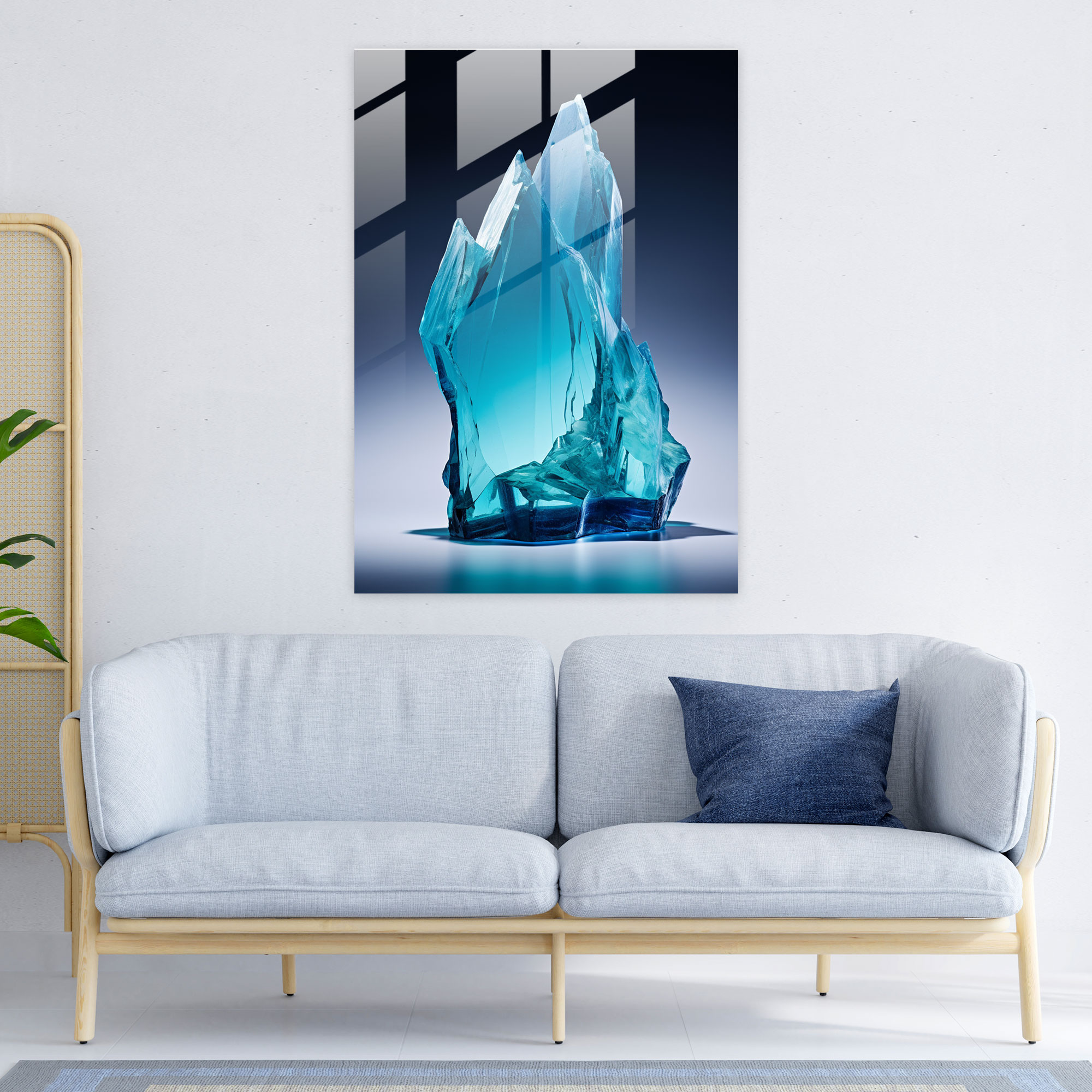 Narin Denge Cam Tablo - Buzdağı Ev Dekorasyonu Modern Sanat Güç