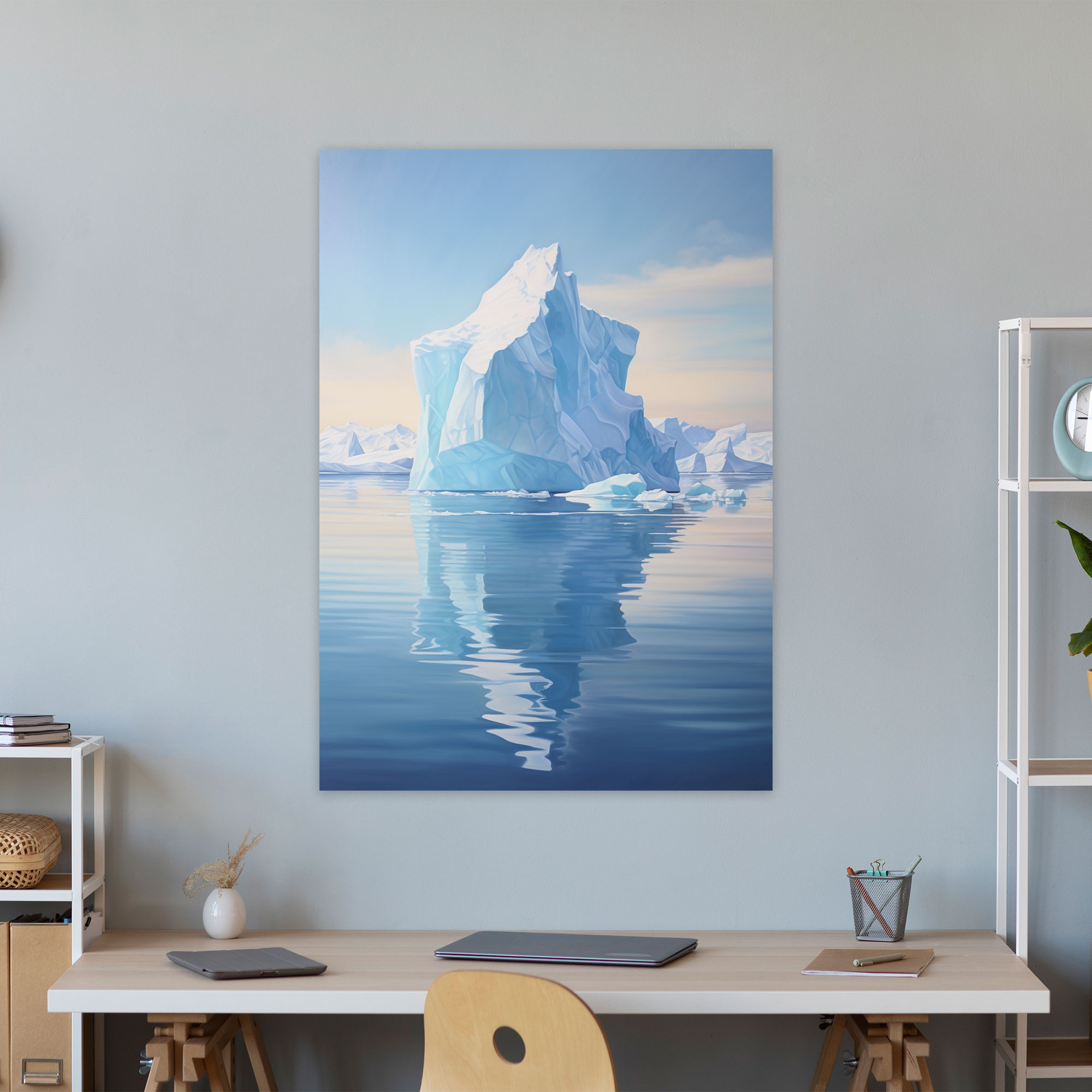 Iceberg Canvas Print - Iceberg, Calm Waters, Canvas Print, Wall Decoration