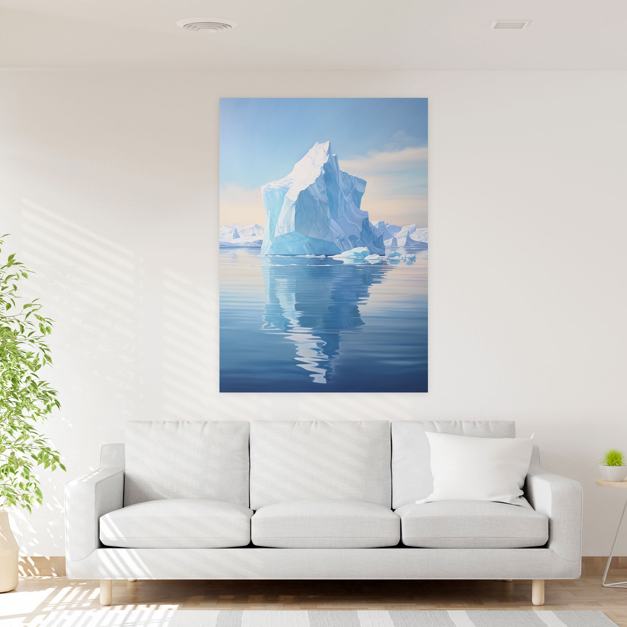 Iceberg Canvas Print - Iceberg, Calm Waters, Canvas Print, Wall Decoration