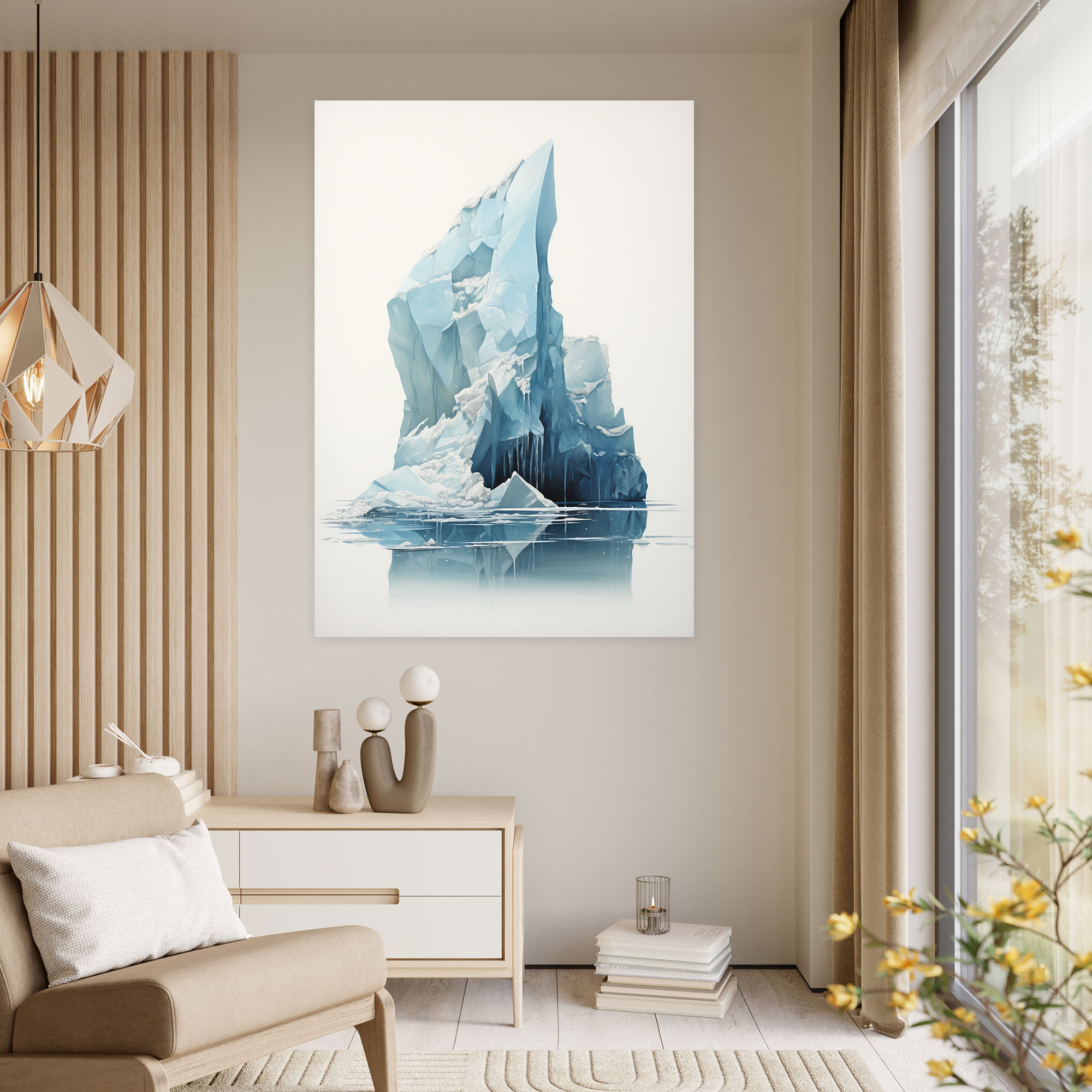 Climate Change Canvas Print - Iceberg, Canvas Wall Art, Wall Decoration, Iceberg Melting