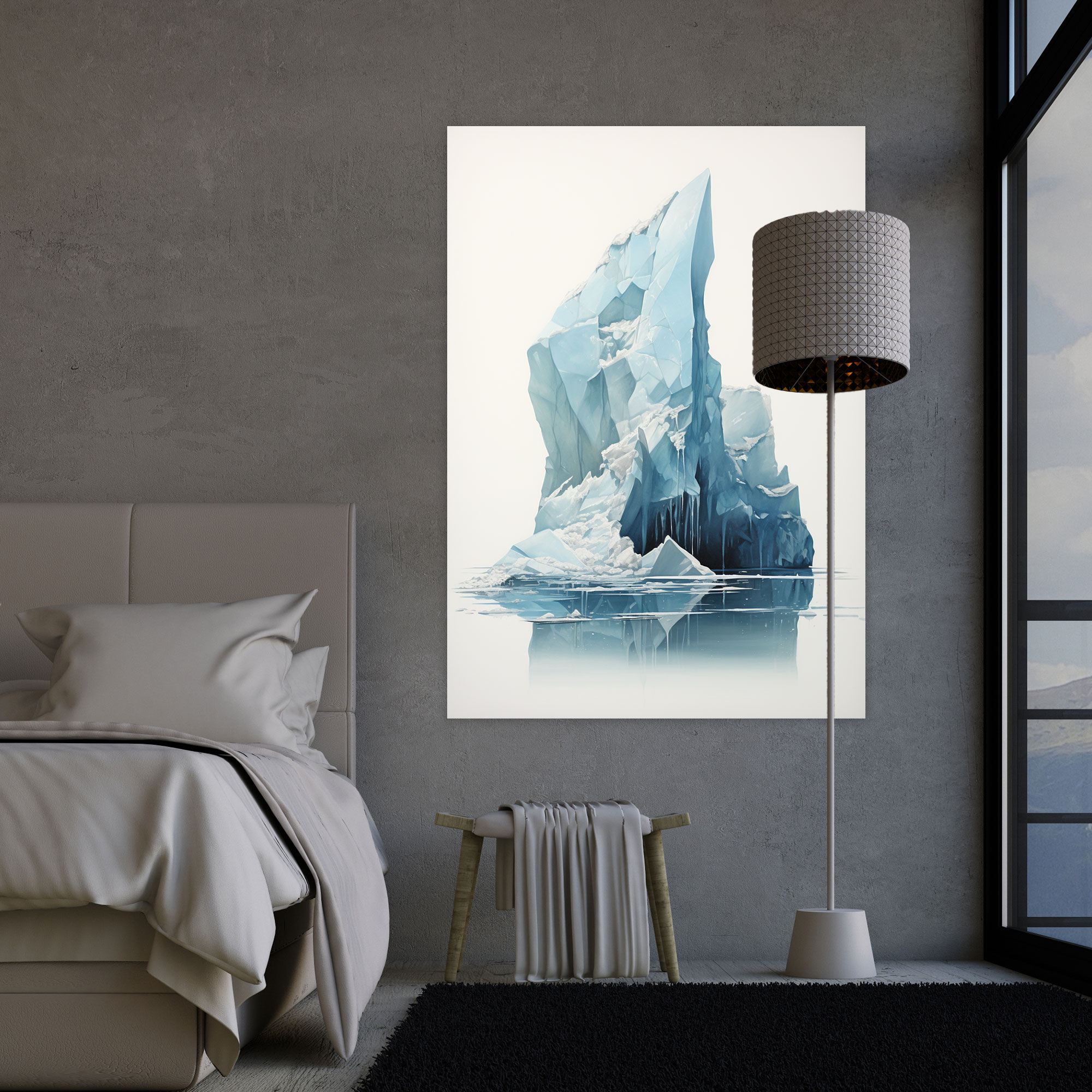 Climate Change Canvas Print - Iceberg, Canvas Wall Art, Wall Decoration, Iceberg Melting