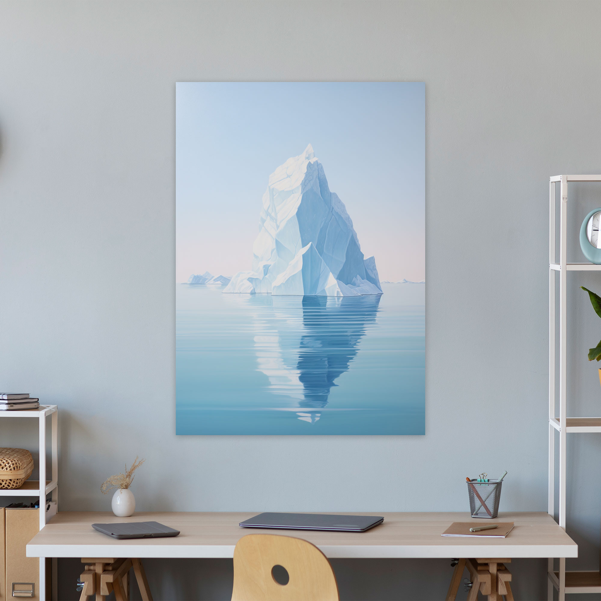 Reflecting Iceberg Canvas Print - Iceberg, Reflecting Iceberg, Wall Decoration, Wall Art
