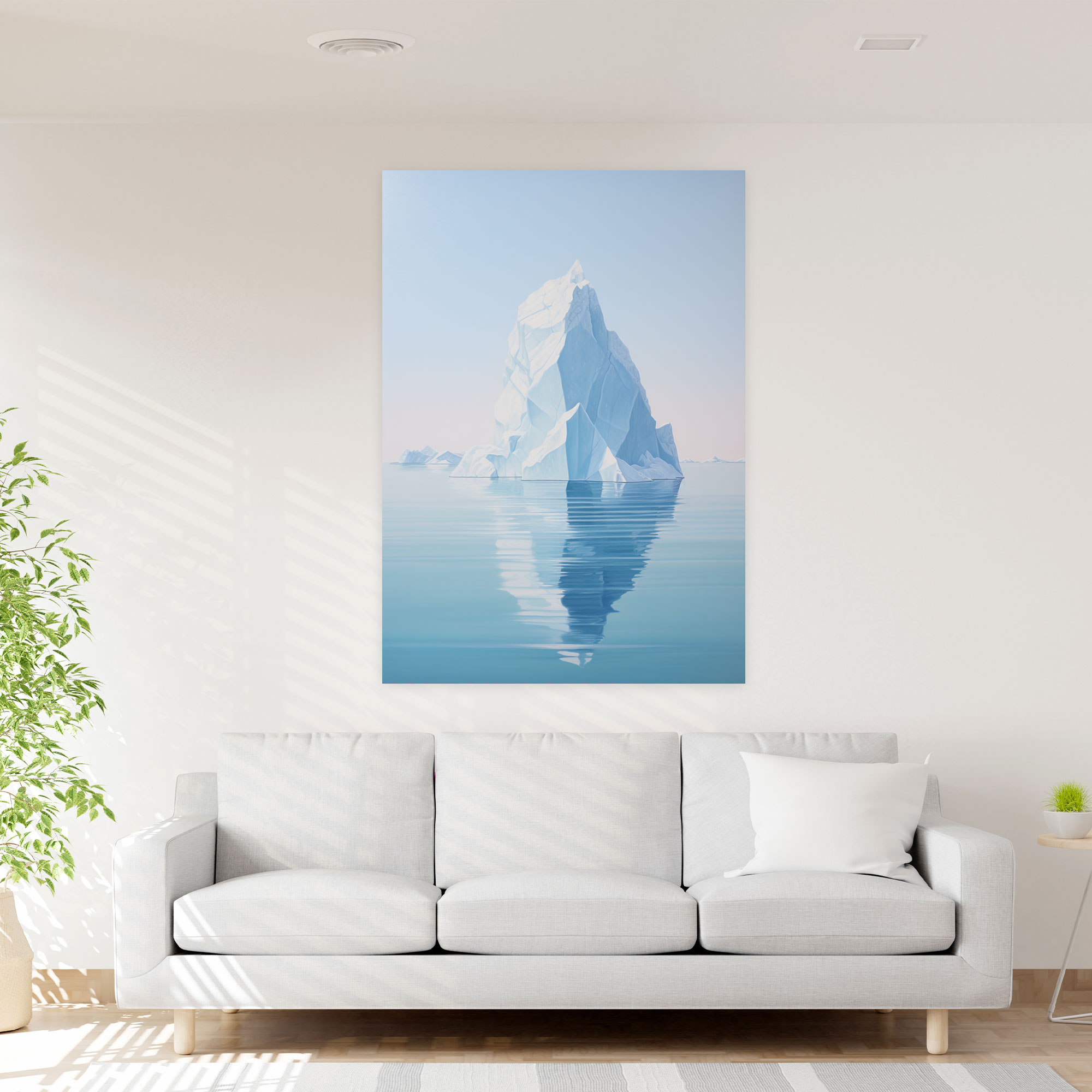 Reflecting Iceberg Canvas Print - Iceberg, Reflecting Iceberg, Wall Decoration, Wall Art