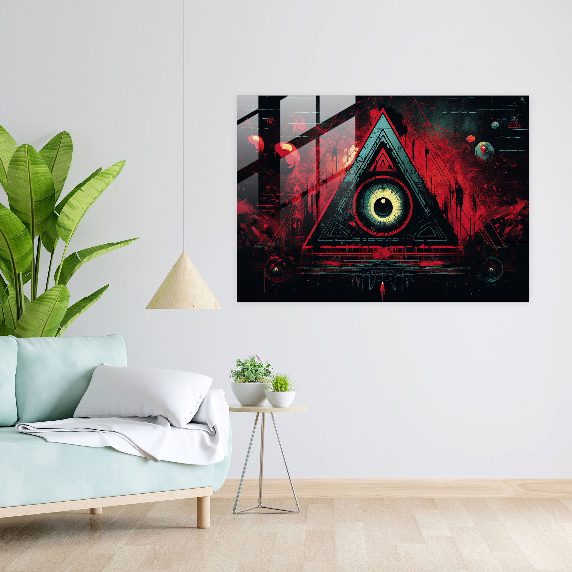 Illuminati Cam Tablo Sanatı - Soyut Cam Tablo