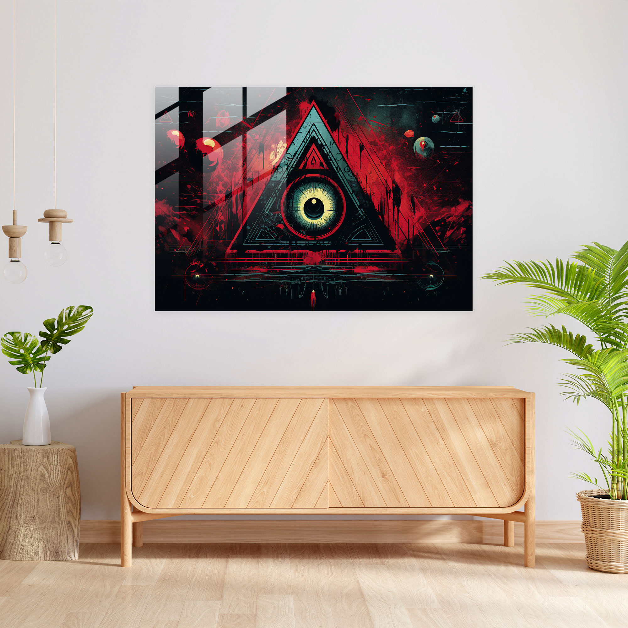 Illuminati Cam Tablo Sanatı - Soyut Cam Tablo