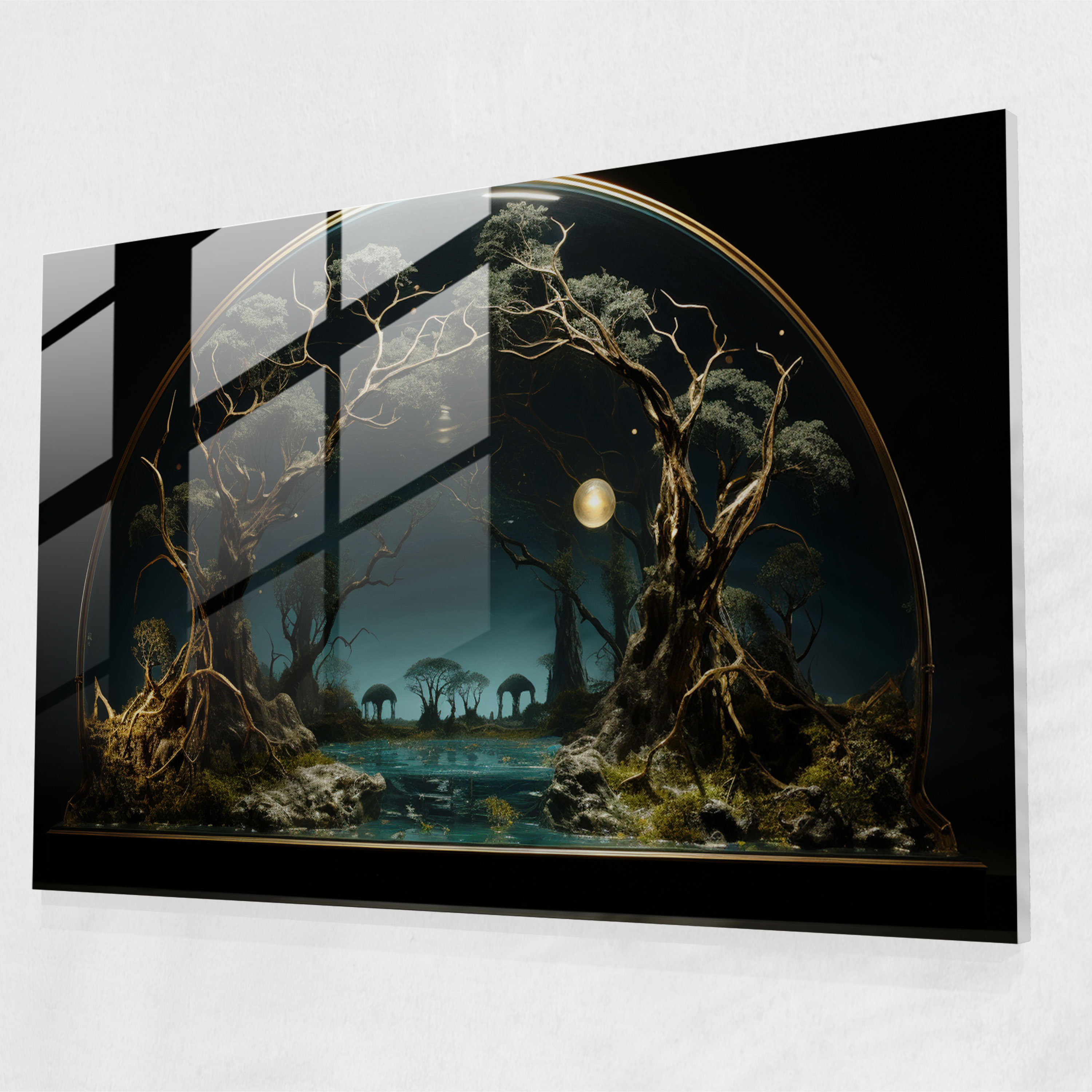 Illuminati Nature Glass Wall Art - Illuminati, Illuminati Motifs, Modern Art, Intriguing