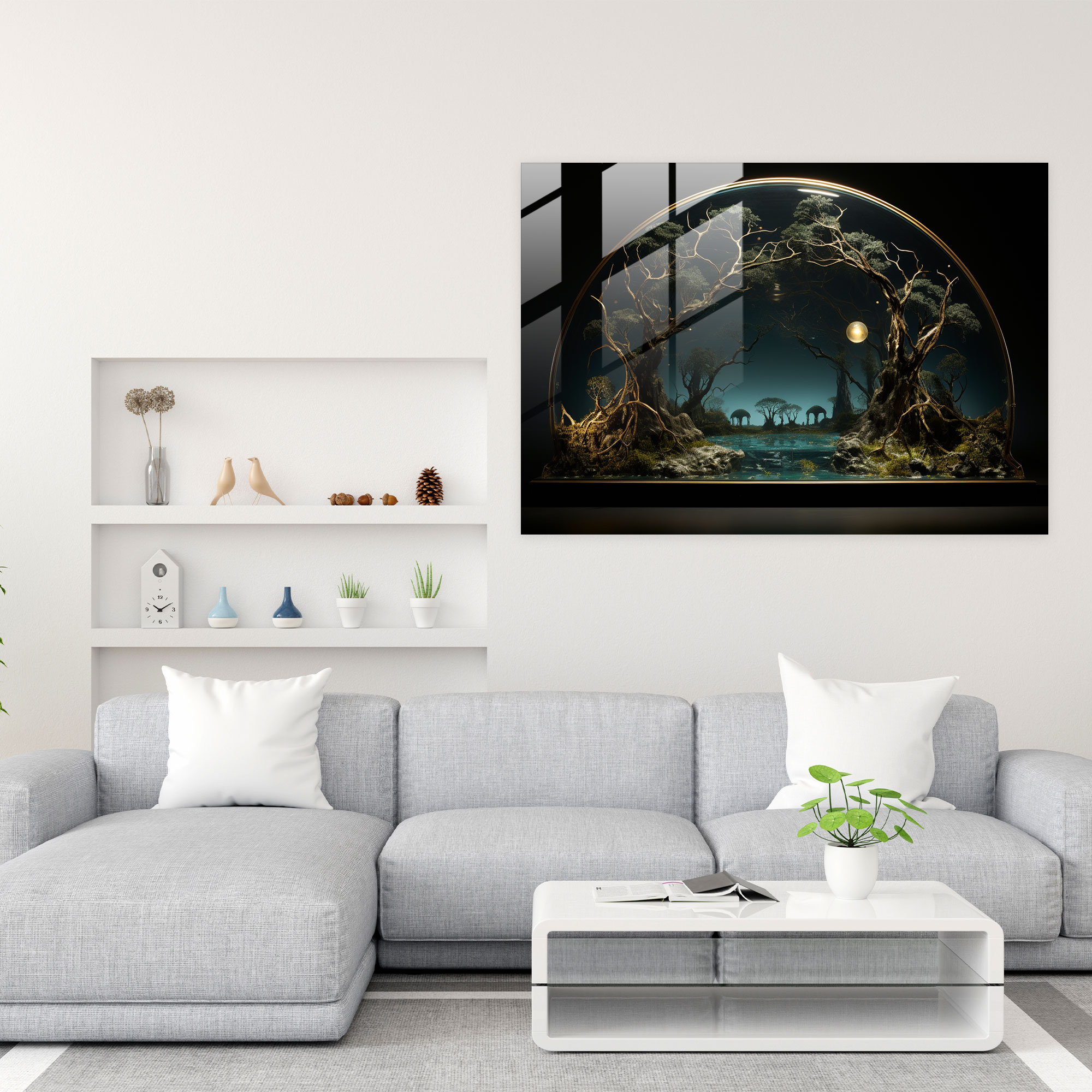 Illuminati Nature Glass Wall Art - Illuminati, Illuminati Motifs, Modern Art, Intriguing