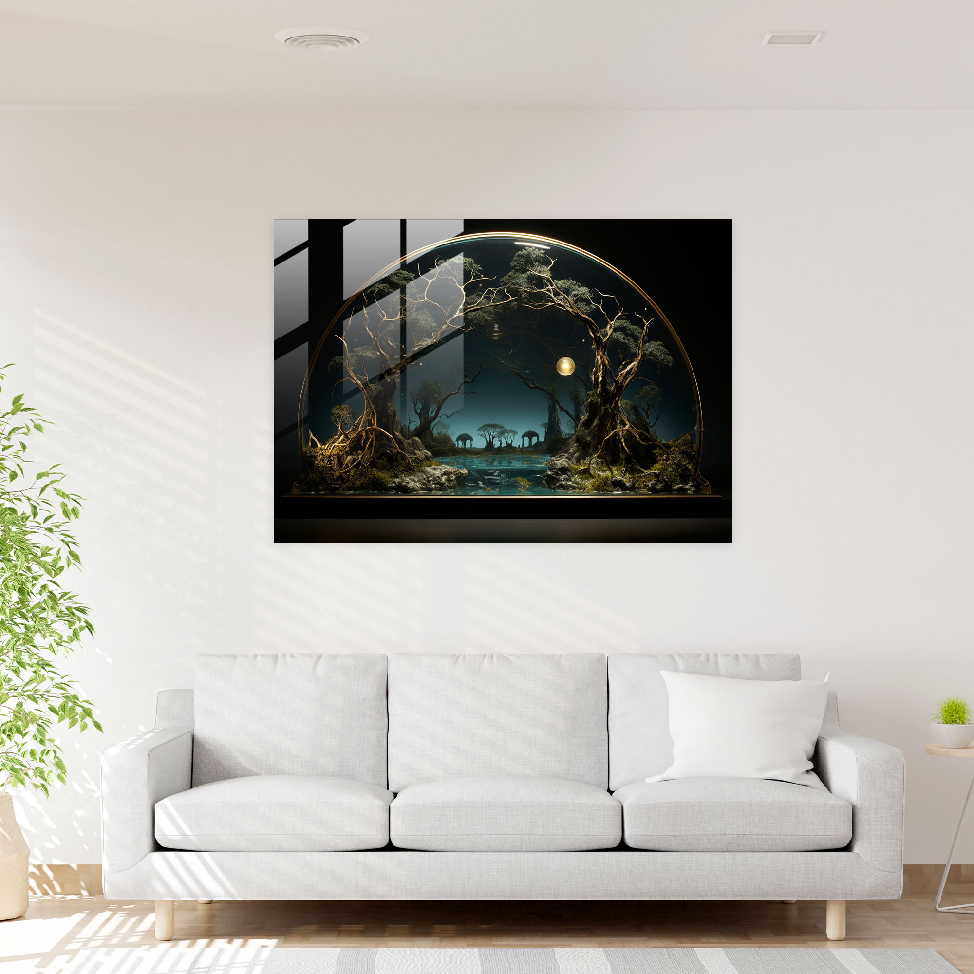Illuminati Nature Glass Wall Art - Illuminati, Illuminati Motifs, Modern Art, Intriguing