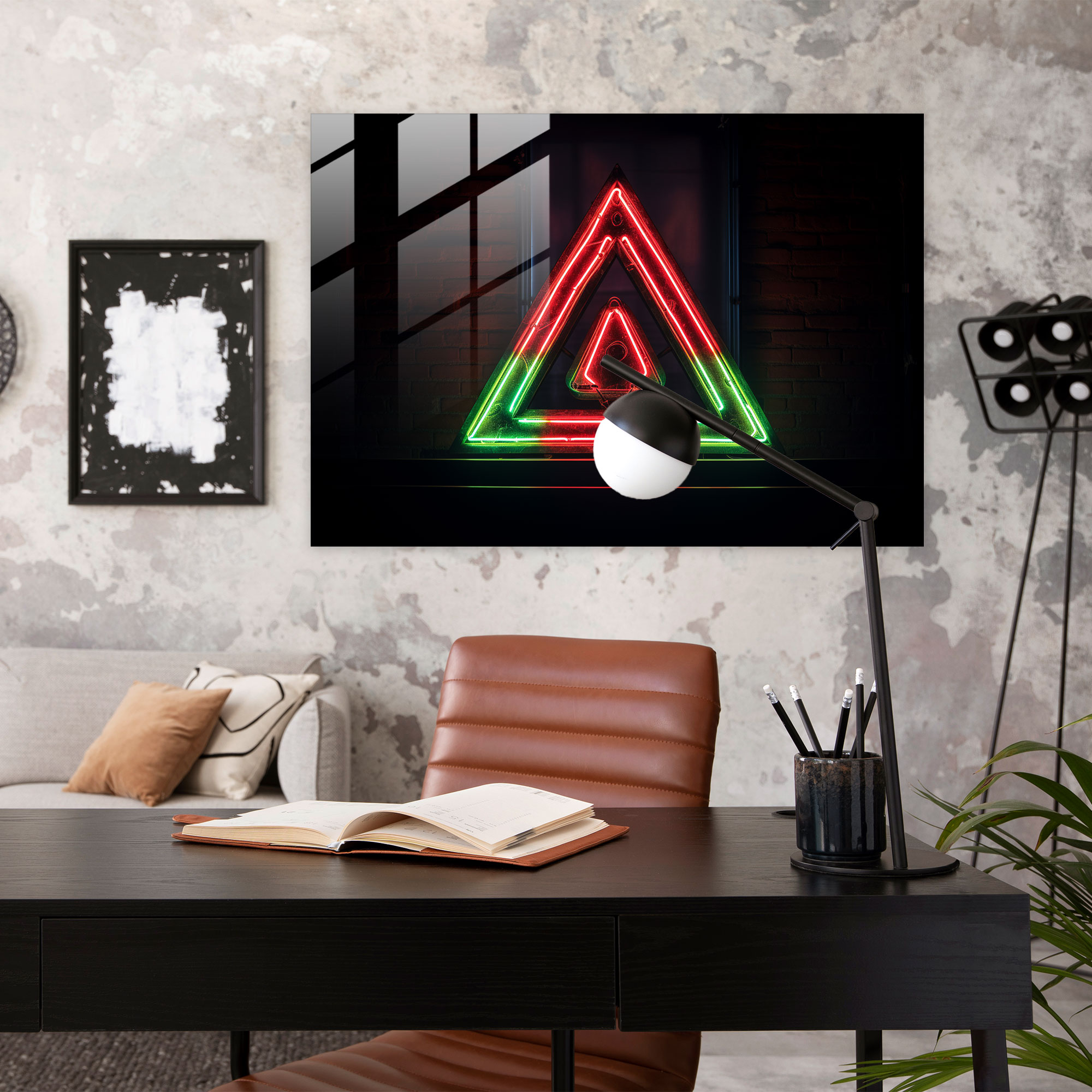 Illuminati Glass Print - Illuminati, Wall Decoration, Modern Art, Glass Print