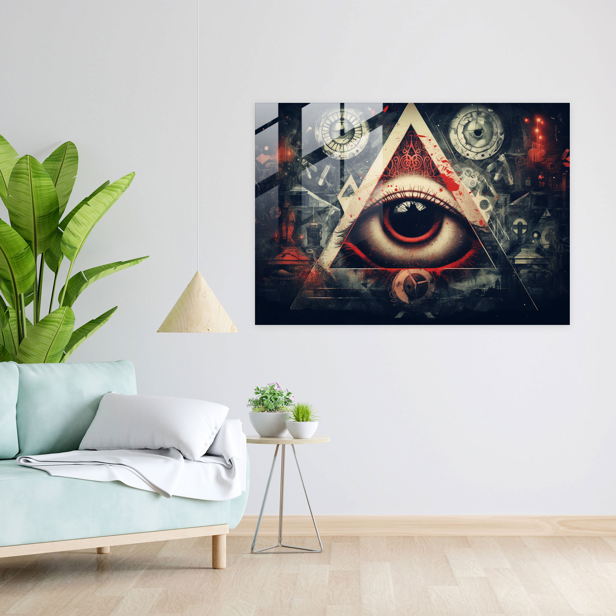 Geometric Illuminati Glass Print - Illuminati, Glass Print, Modern Art, Wall Decoration