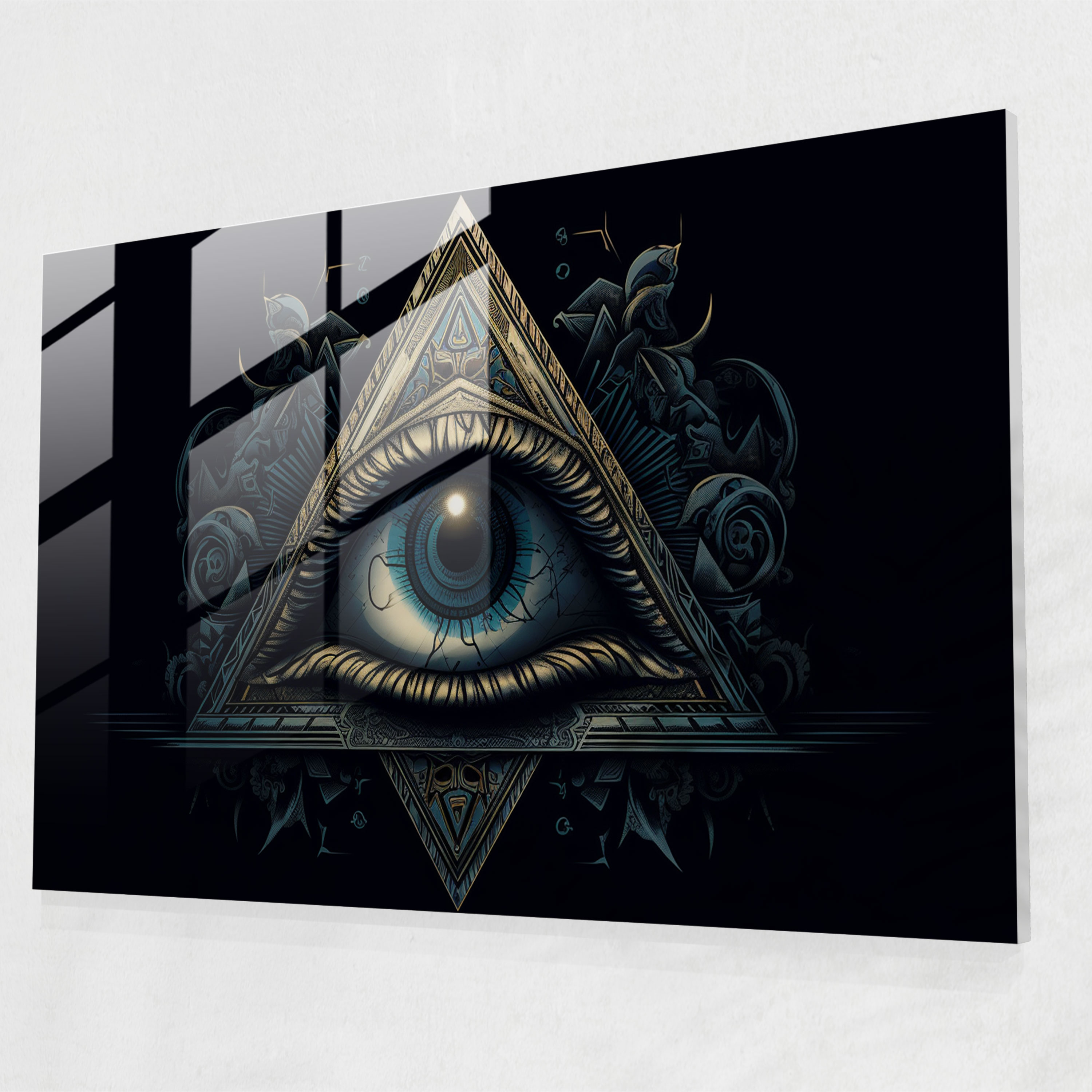 Abstract Illuminati Glass Print - Illuminati, Illuminati, Glass Print, Abstract Representation