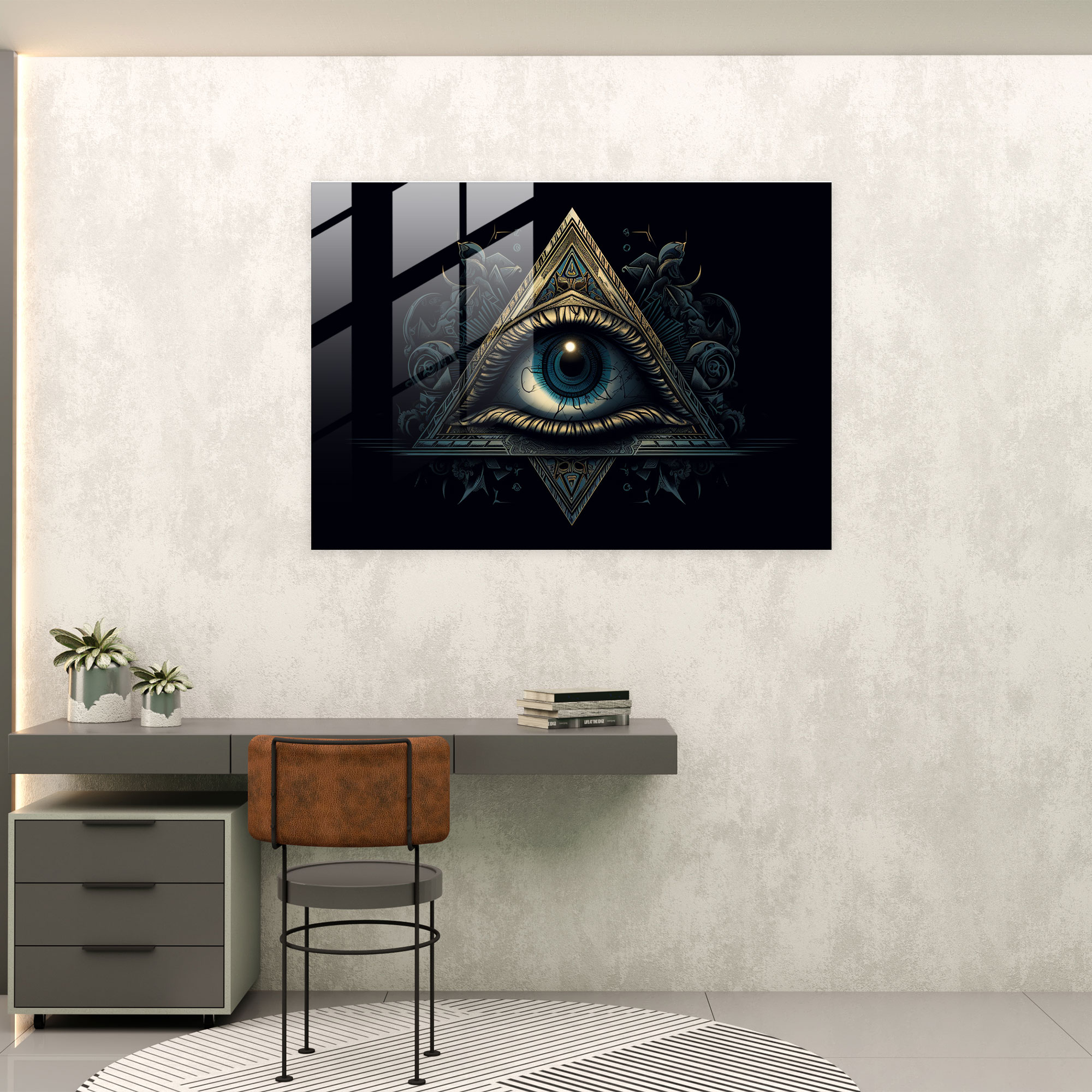Abstract Illuminati Glass Print - Illuminati, Illuminati, Glass Print, Abstract Representation