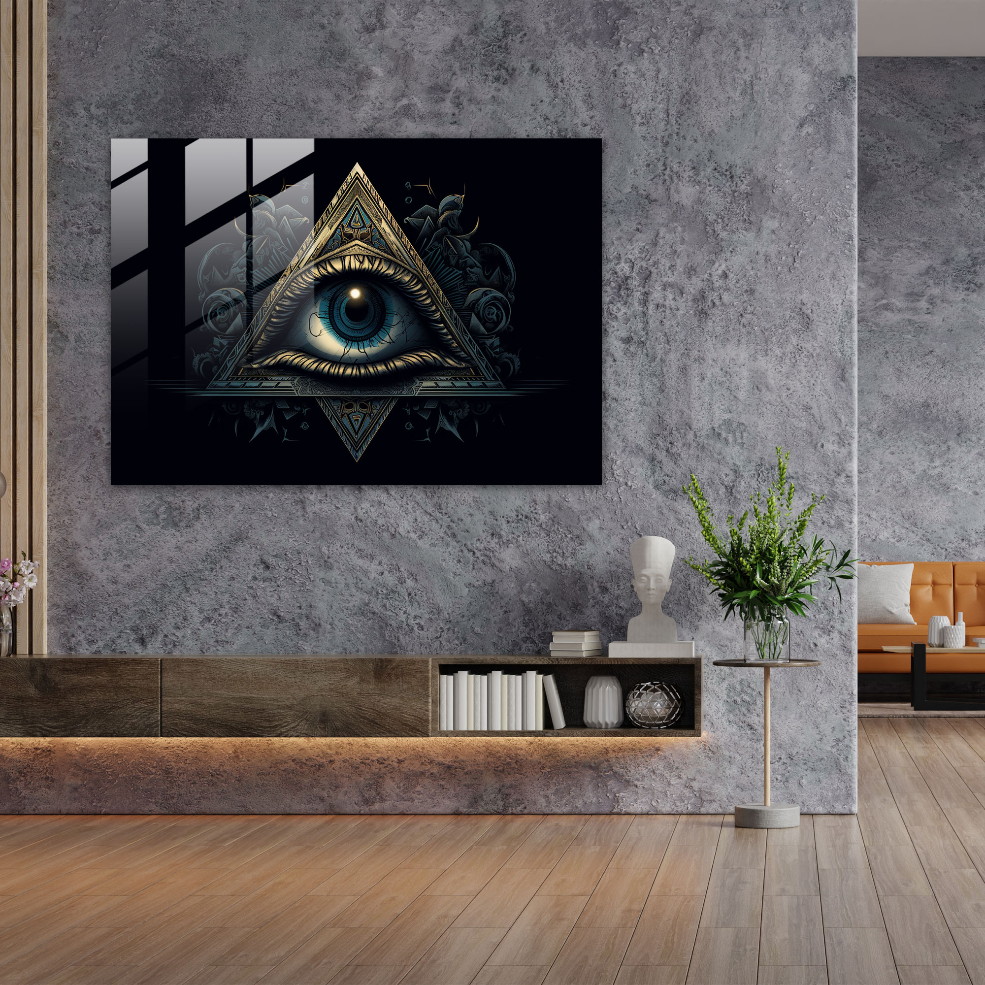 Abstract Illuminati Glass Print - Illuminati, Illuminati, Glass Print, Abstract Representation