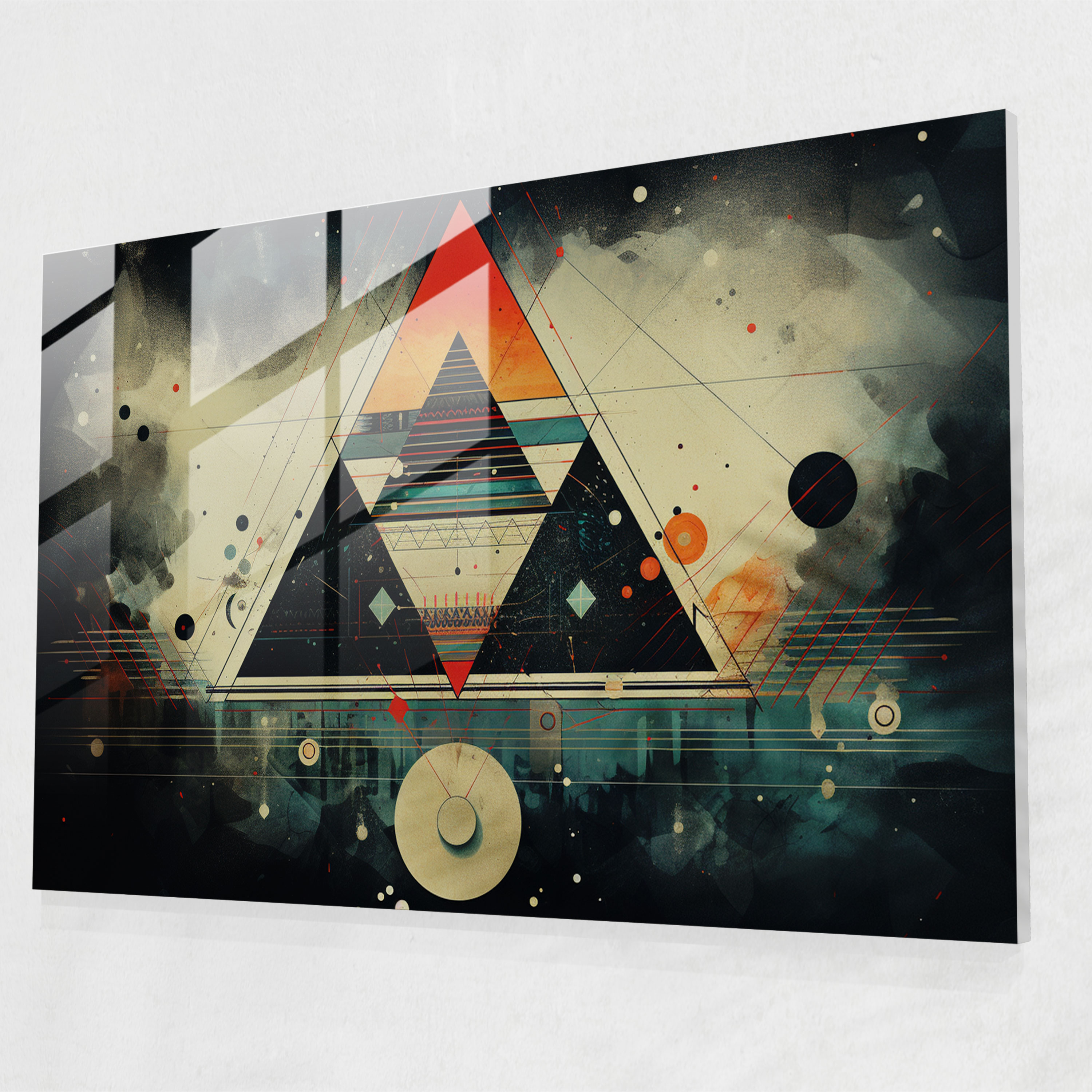Illuminati Glass Print - Illuminati, Mysterious Symbols, Glass Wall Art, Glass Print
