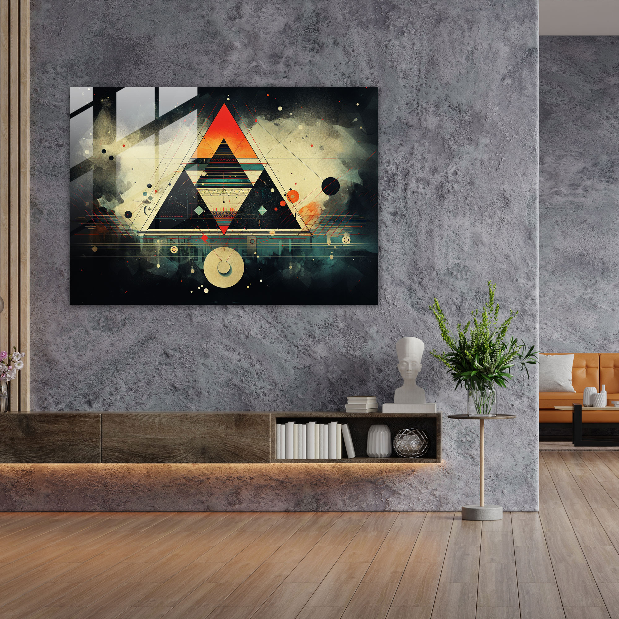 Illuminati Glass Print - Illuminati, Mysterious Symbols, Glass Wall Art, Glass Print