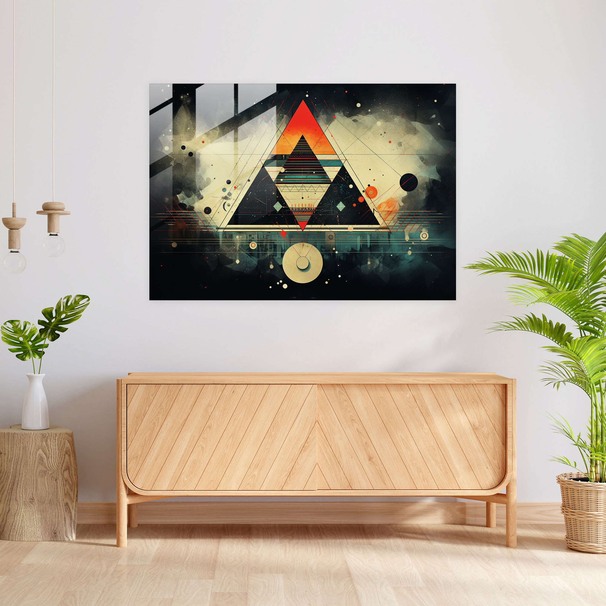 Illuminati Glass Print - Illuminati, Mysterious Symbols, Glass Wall Art, Glass Print