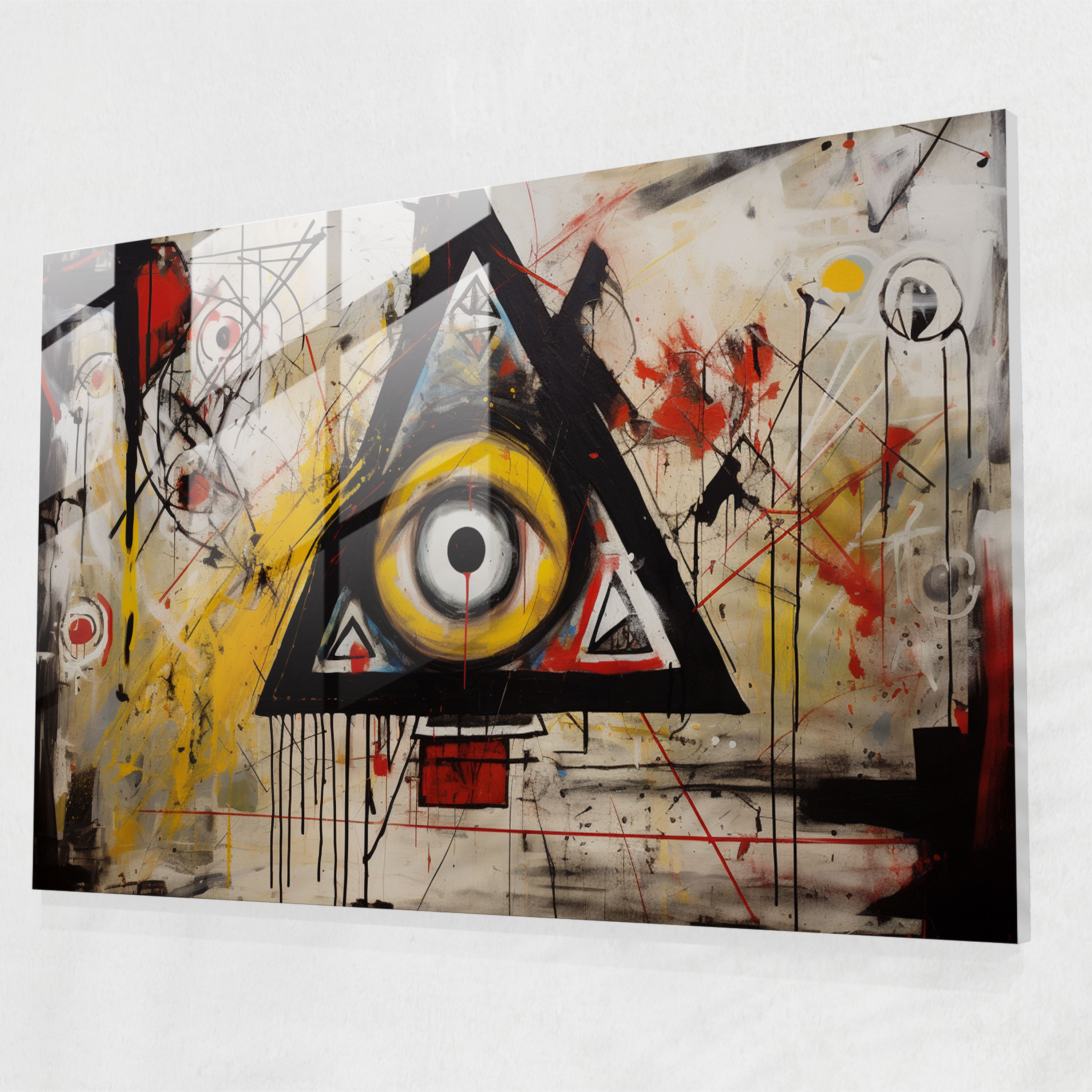 Enigmatic Illuminati Glass Art - Illuminati, Glass Art, Home Decoration, Dynamic Composition