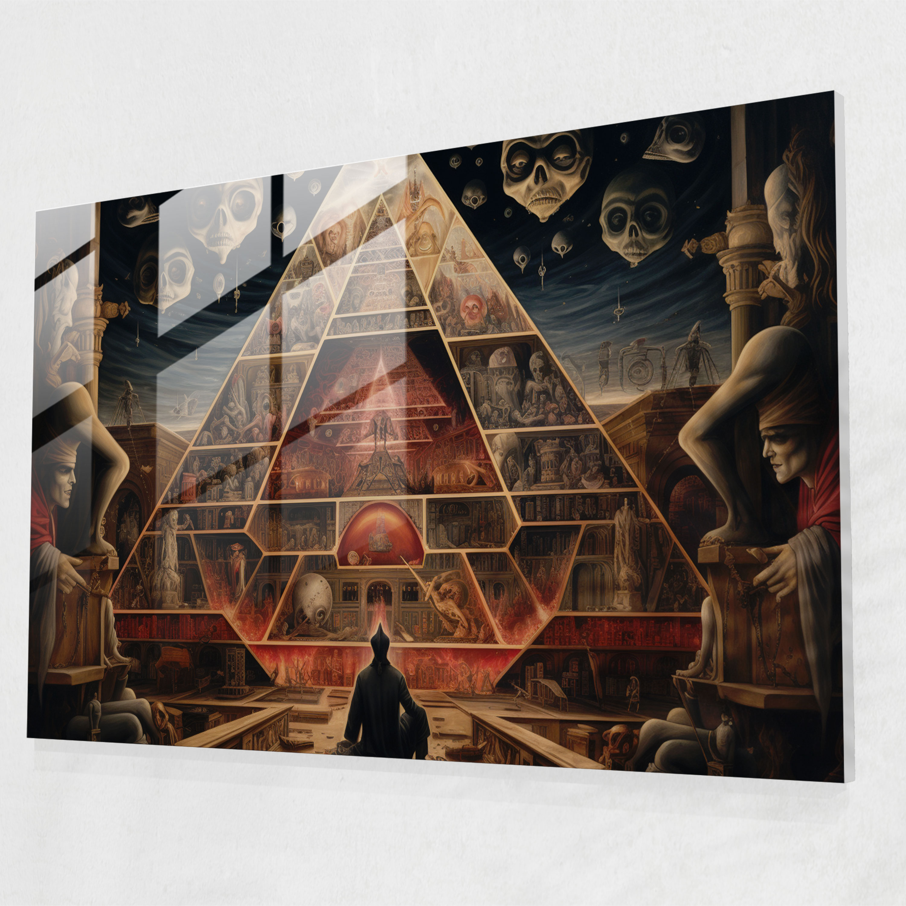 Illuminati Secrets Glass Print - Illuminati, Wall Decoration, Home Decoration, Hidden Secrets