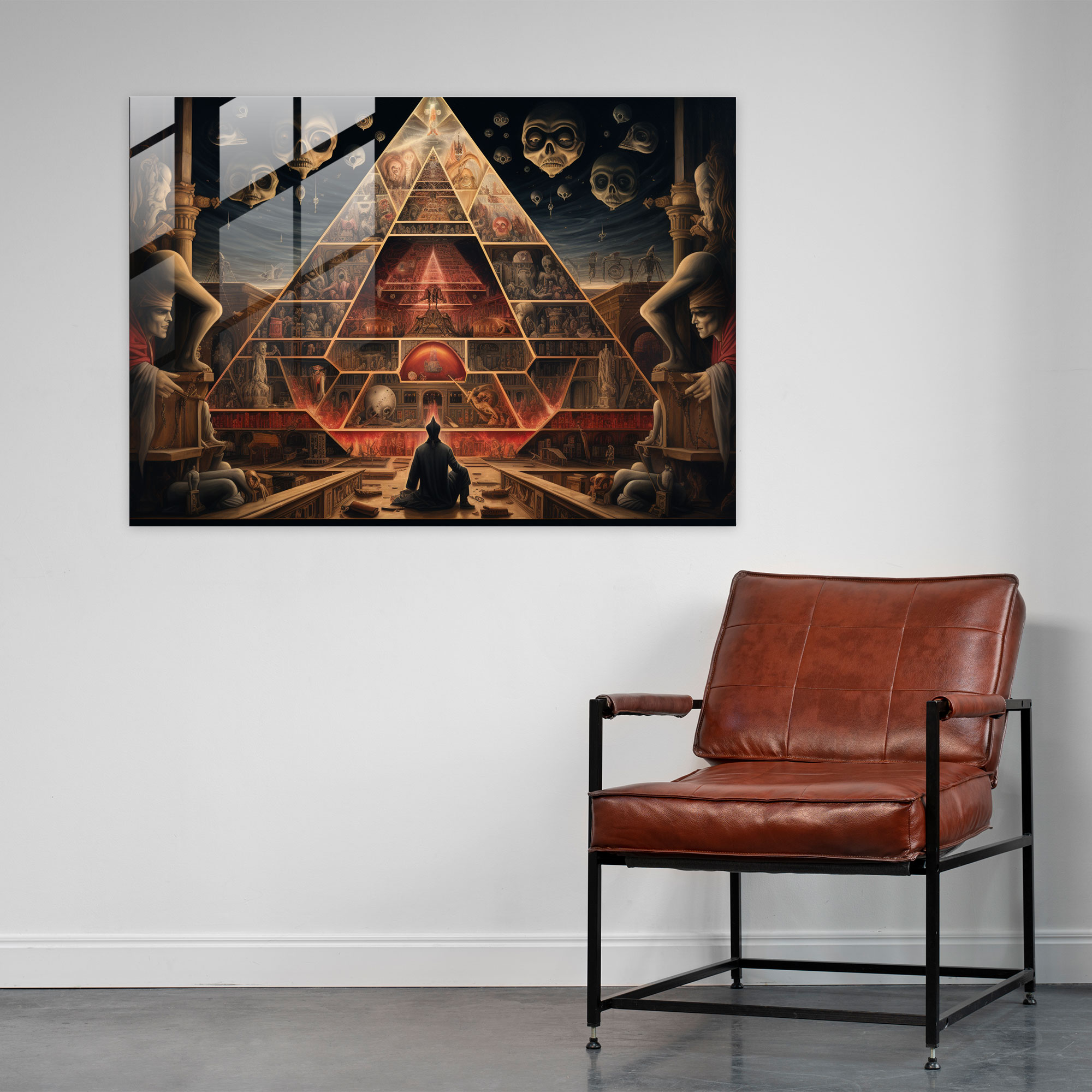 Illuminati Secrets Glass Print - Illuminati, Wall Decoration, Home Decoration, Hidden Secrets