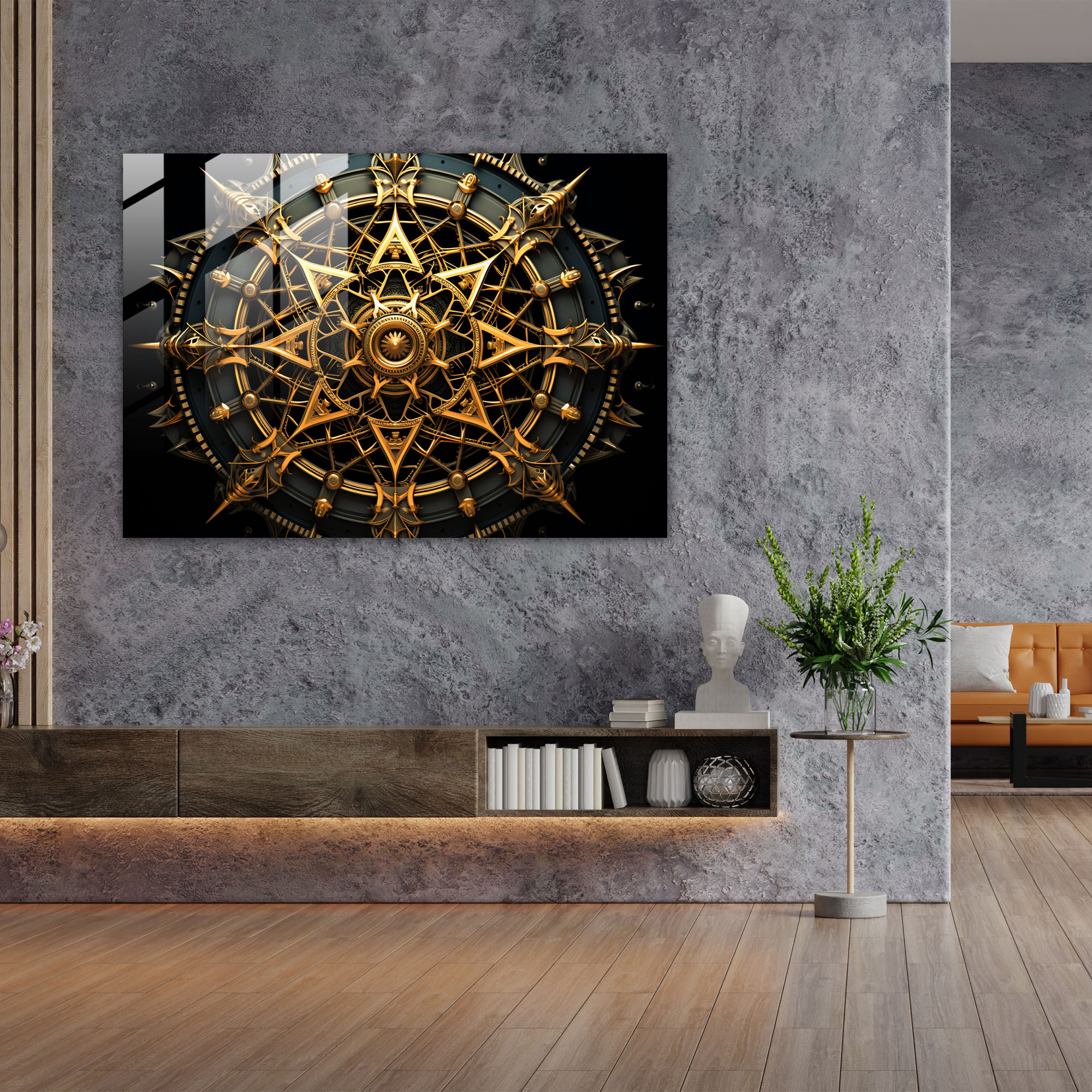 Esotericism Wall Decoration - Illuminati, Home Decoration, Glass Art, Glass Wall Art