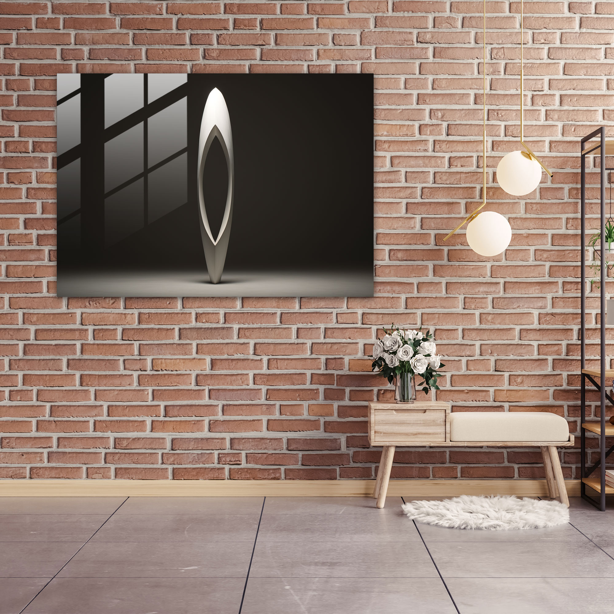 Esotericism Home Decoration - Illuminati, Enigmatic Form, Esoteric Journey, Glass Art