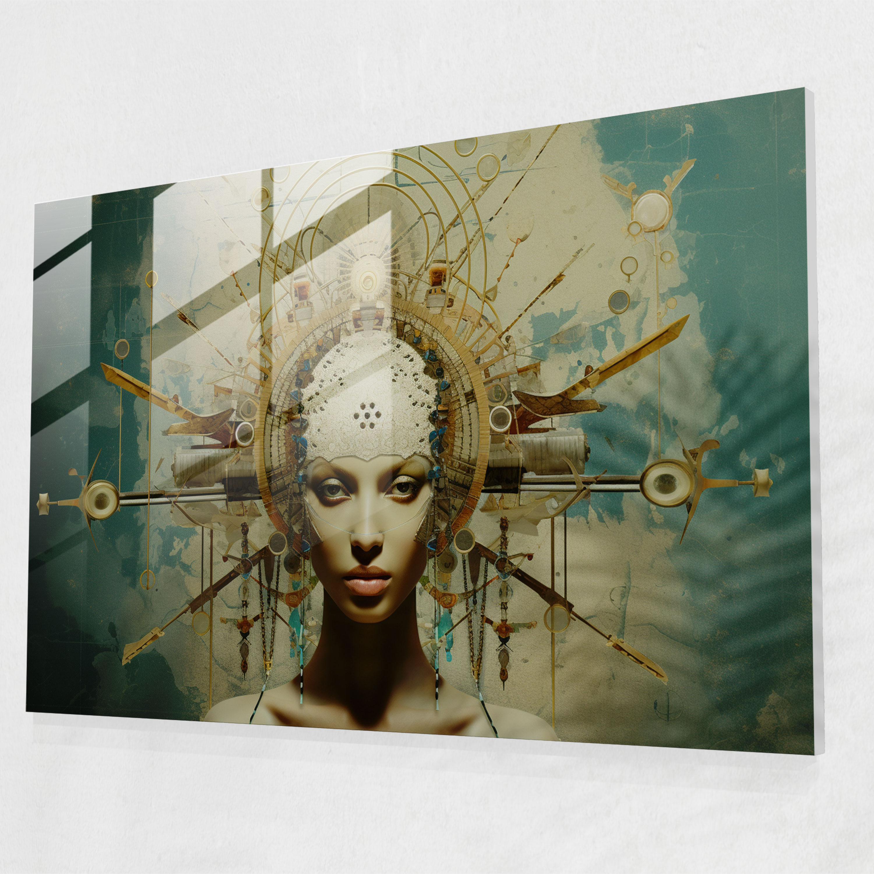 Esotericism Wall Decoration - Illuminati, Esotericism, Mystical Symbols, Glass Print