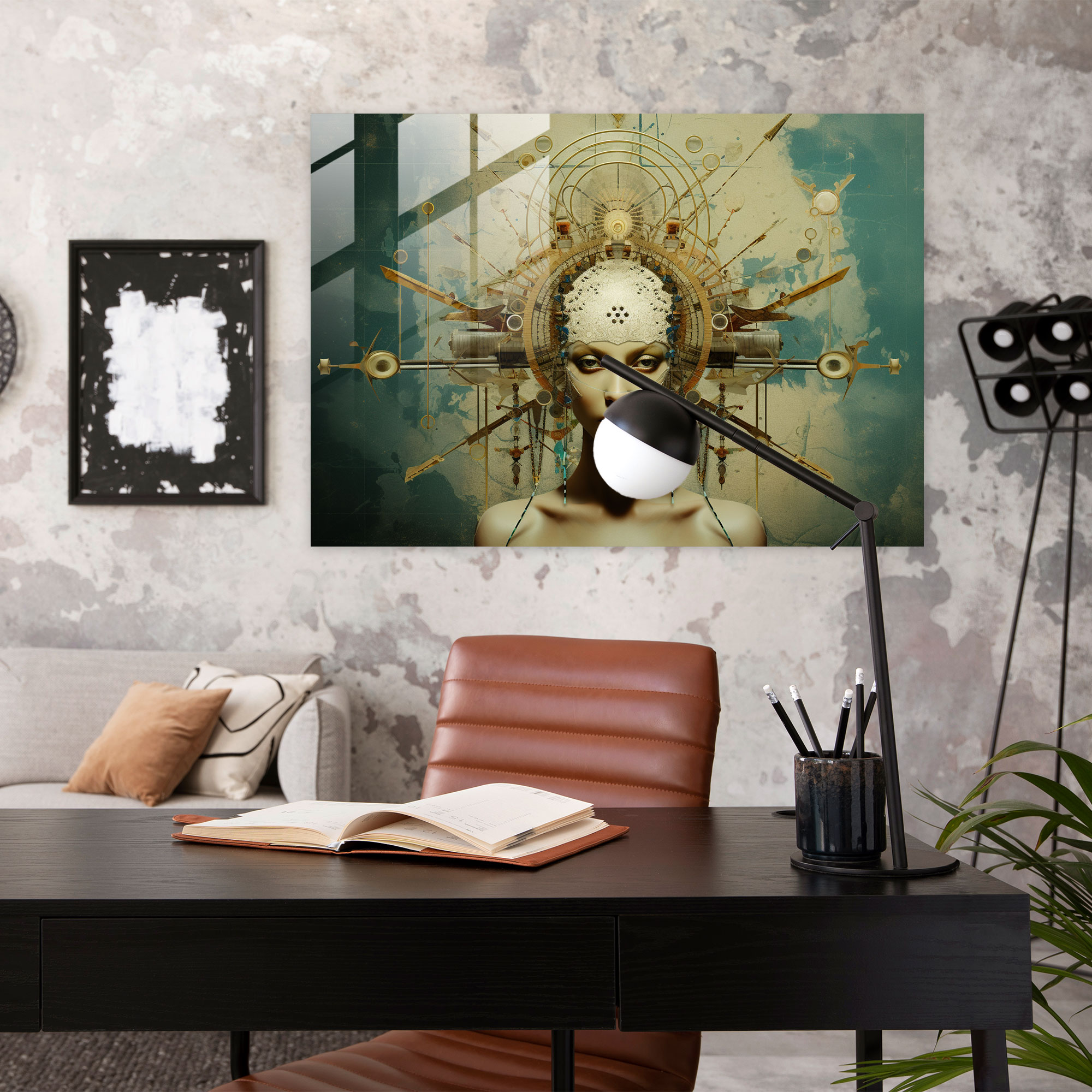 Esotericism Wall Decoration - Illuminati, Esotericism, Mystical Symbols, Glass Print