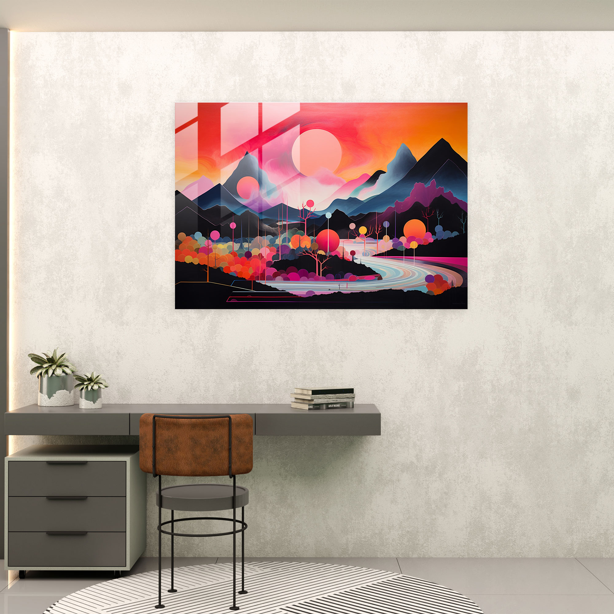 Esotericism Glass Print - Illuminati, Glass Wall Art, Glass Print, Geometric Shapes