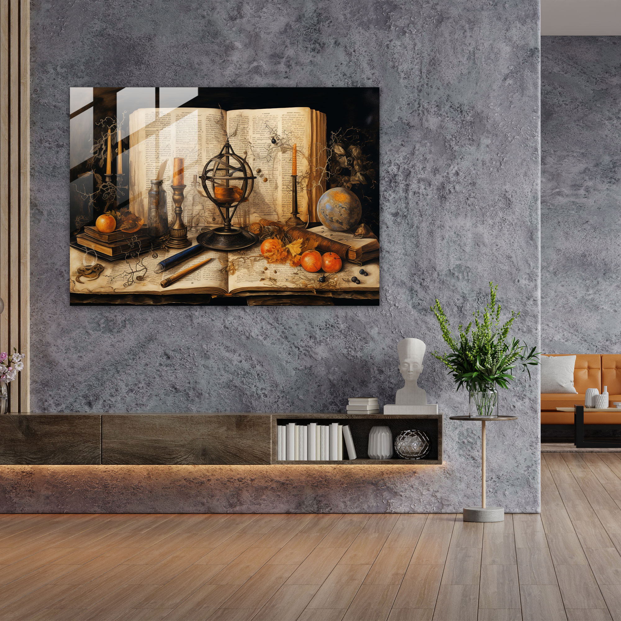 Esotericism Glass Wall Art - Hidden Knowledge - Illuminati, Seekers Of Enlightenment, Wall Decoration, Immersive Experience