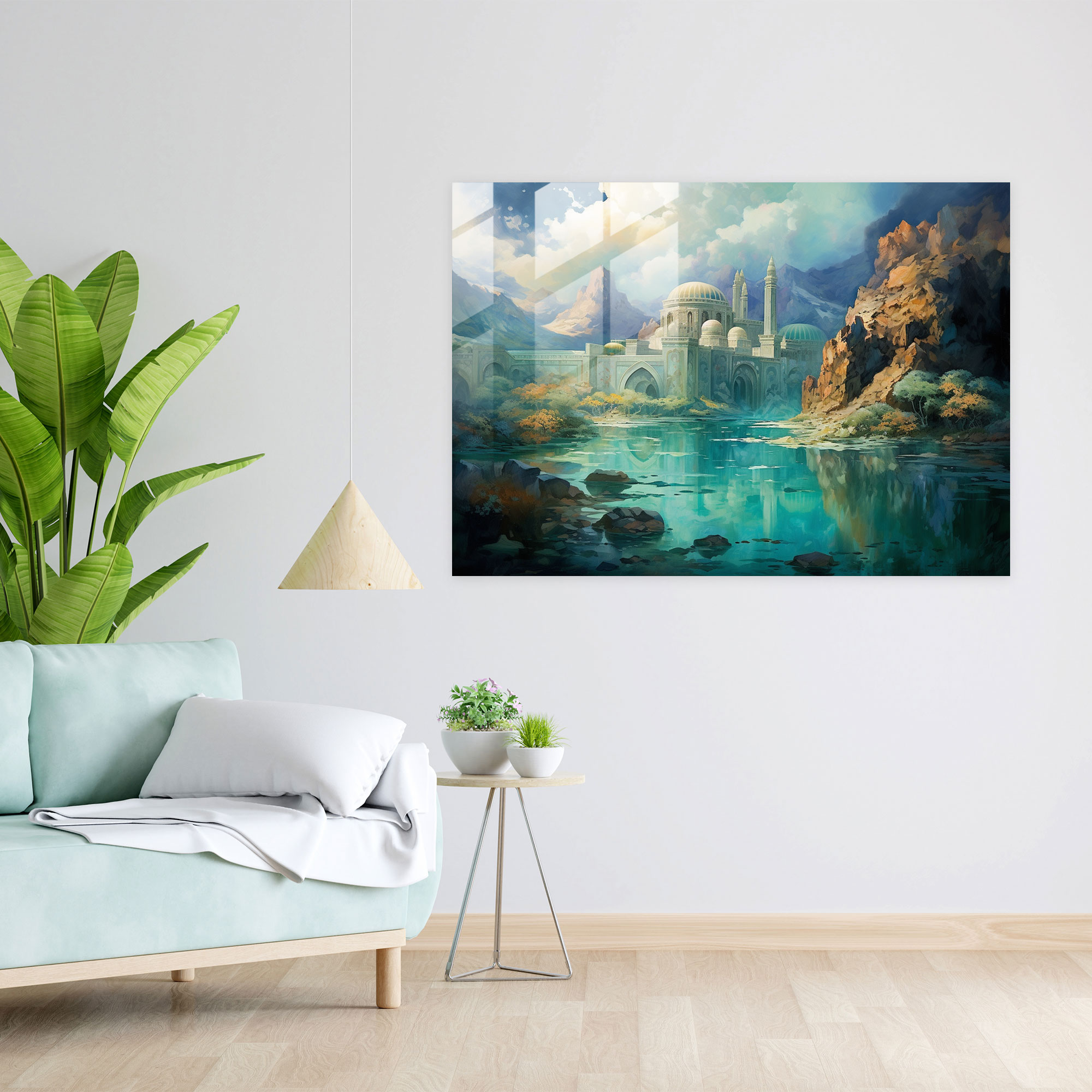 Esotericism Glass Wall Art - Whispers Of Ancients - Illuminati, Ancient Secrets, Sacred Sites, Glass Art