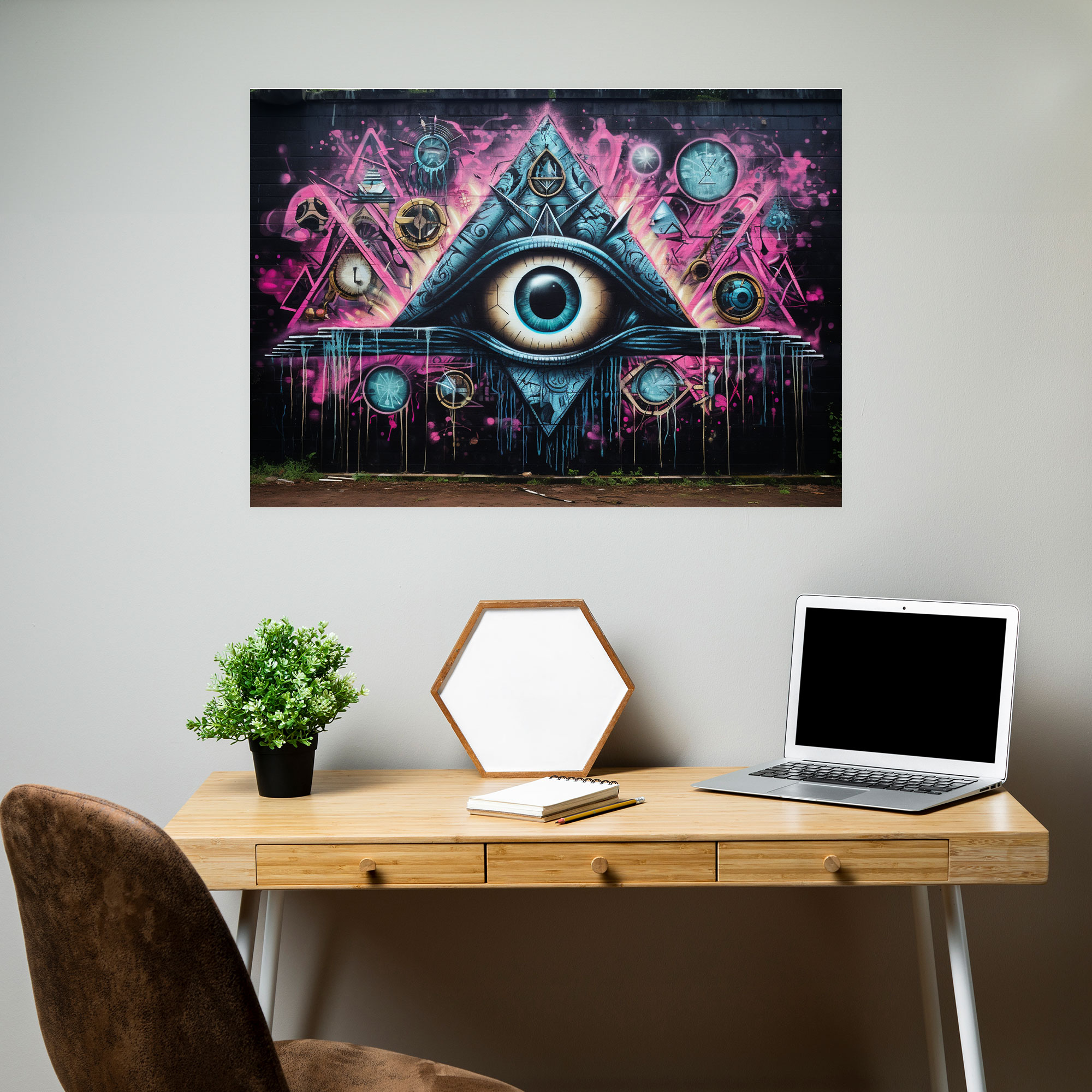 Illuminati Wall Decoration - Illuminati, Canvas Wall Art, Vibrant, Wall Decoration