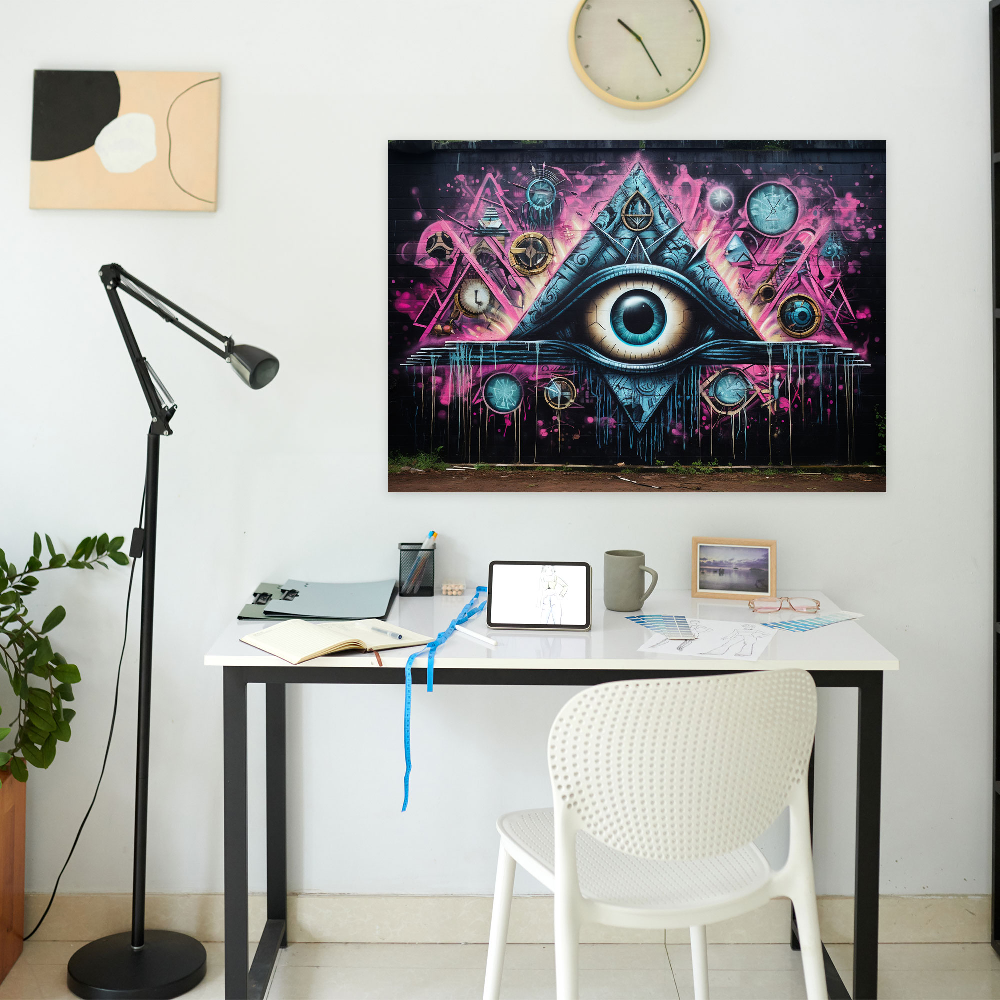 Illuminati Wall Decoration - Illuminati, Canvas Wall Art, Vibrant, Wall Decoration