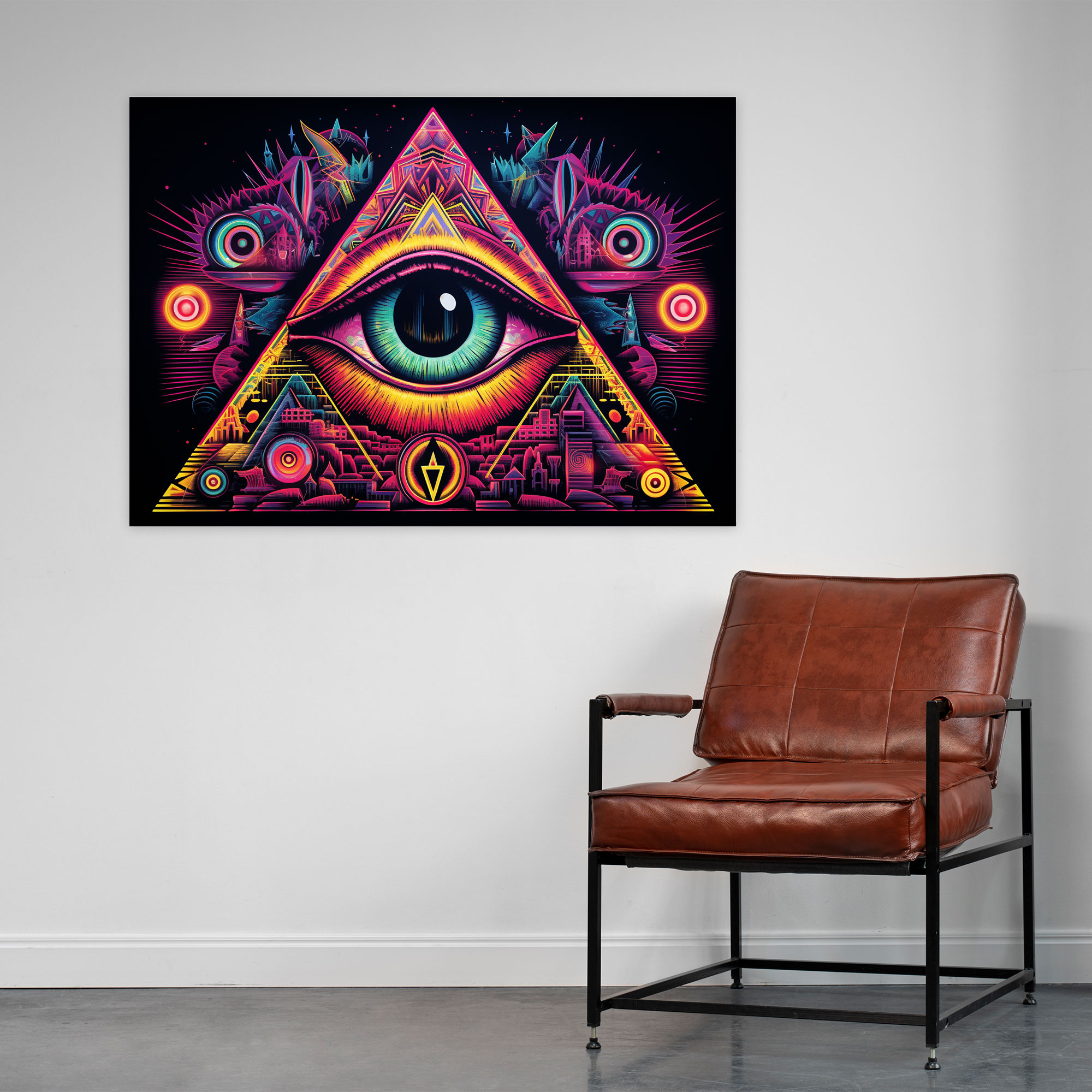 Illuminati Wall Art - Illuminati, Wall Decoration, Canvas Print, Collage