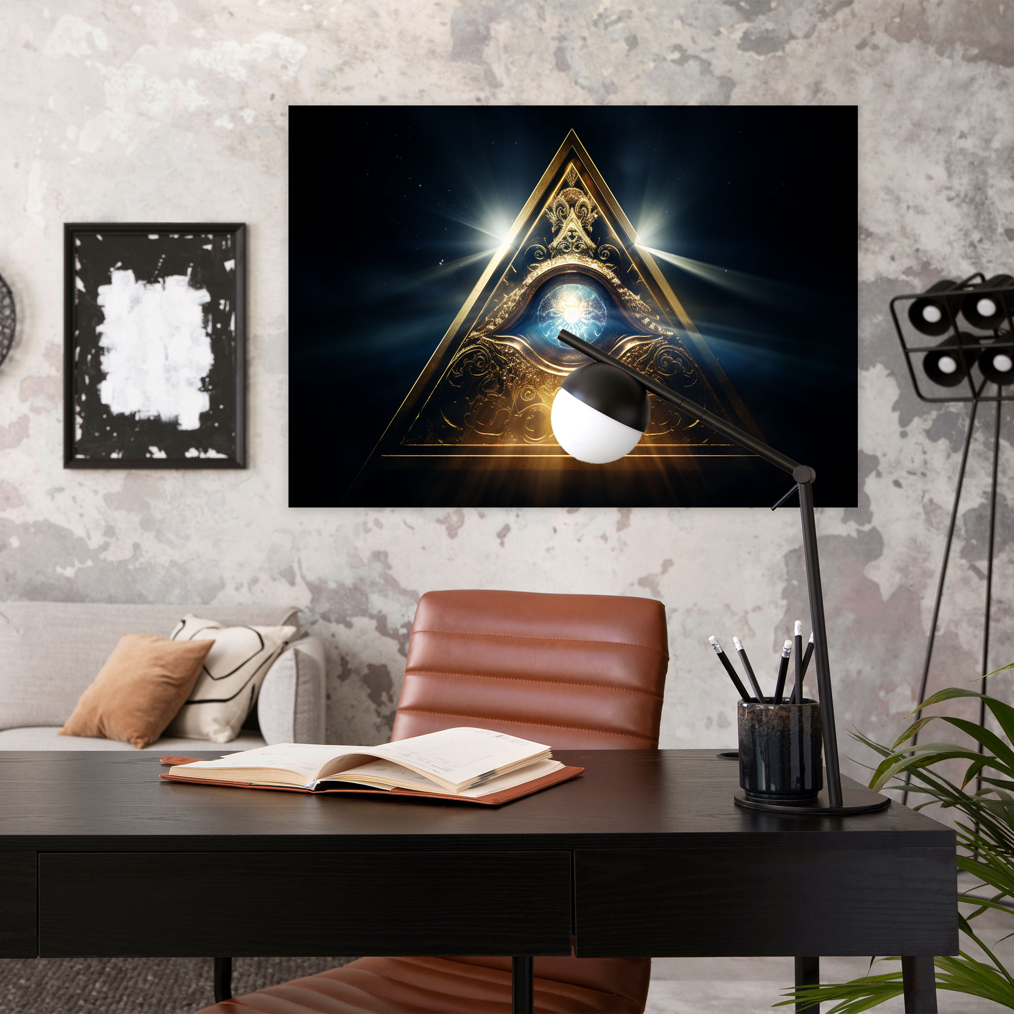 Illuminati Canvas Print - Illuminati, Canvas, All-Seeing Eye, Wall Decoration