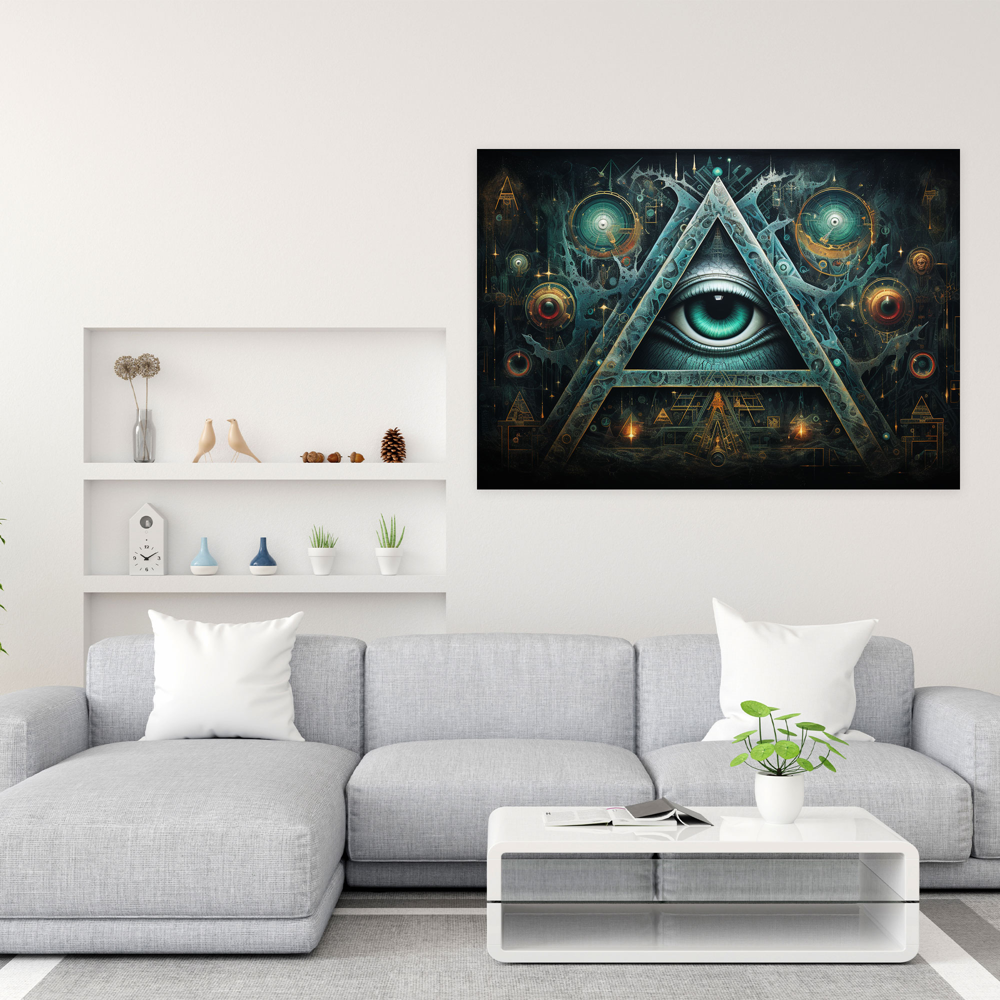 Illuminati Wall Decoration - Illuminati, Wall Art, Canvas Wall Art, Wall Decoration