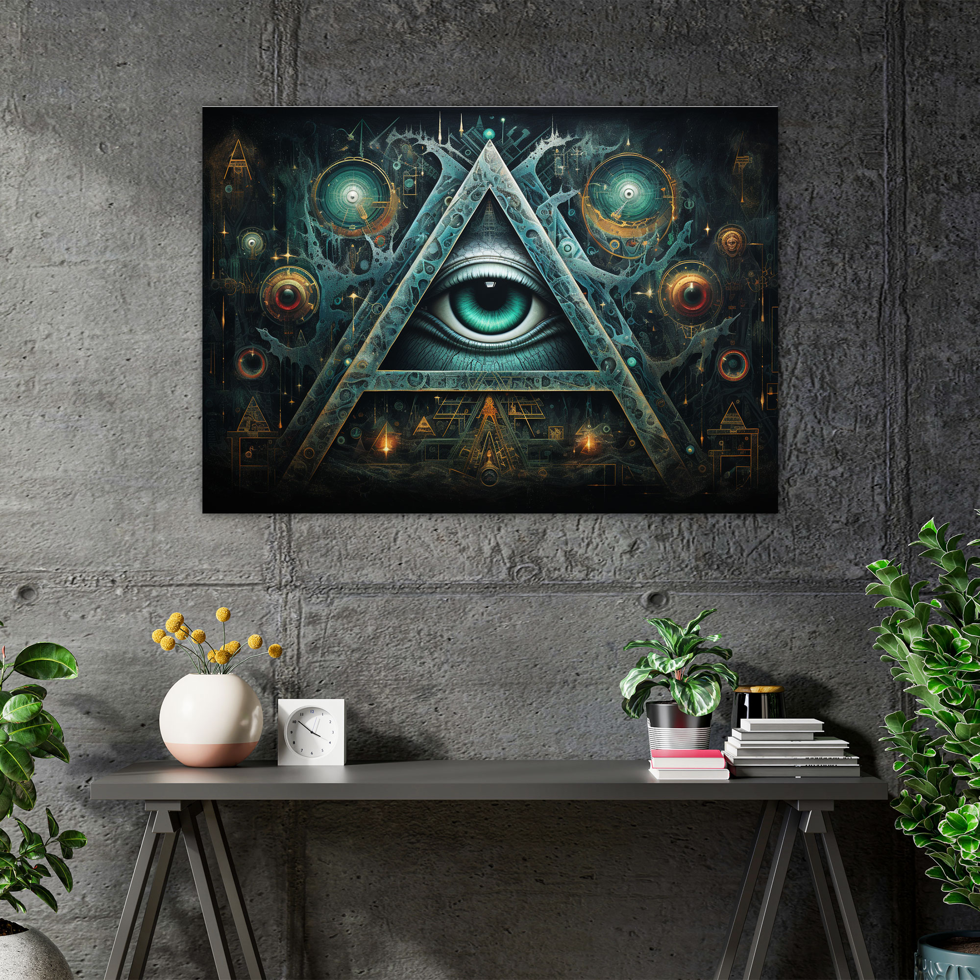 Illuminati Wall Decoration - Illuminati, Wall Art, Canvas Wall Art, Wall Decoration
