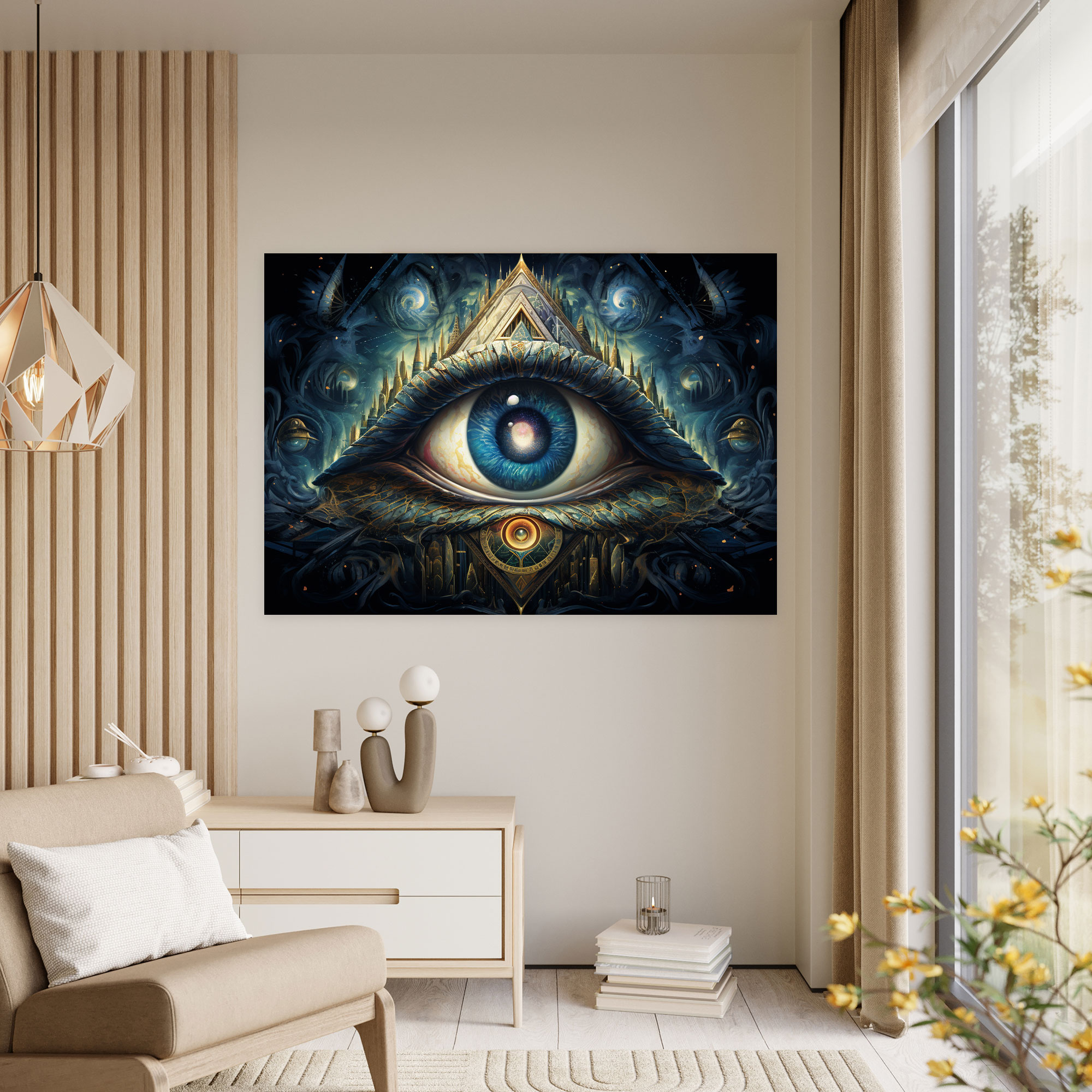 Illuminati All-Seeing Eye Canvas Print - Illuminati, Canvas Wall Art, Canvas Print, Wall Decoration