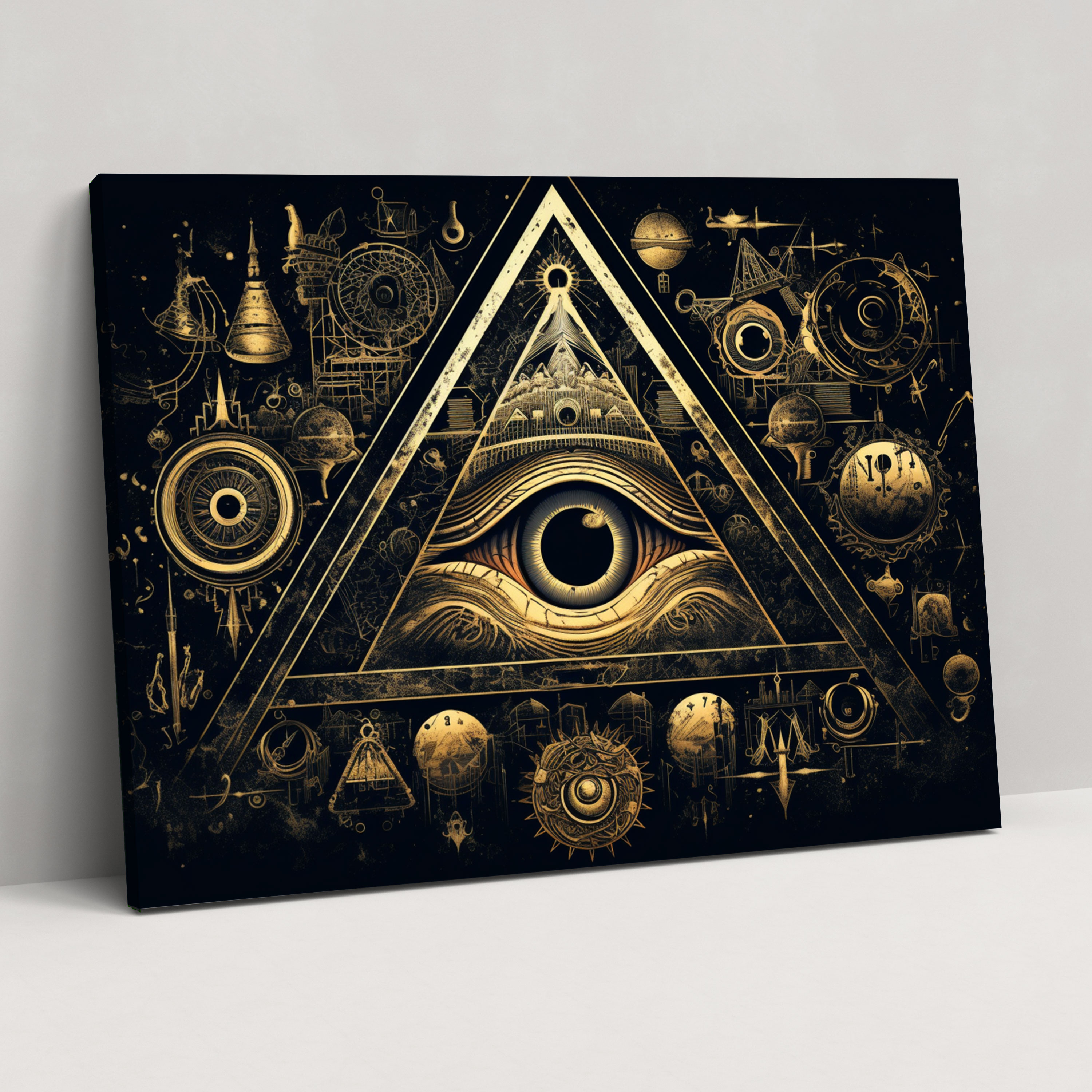 Illuminati Symbols Canvas Print - Illuminati, Home Decoration, Canvas Print, Canvas Wall Art