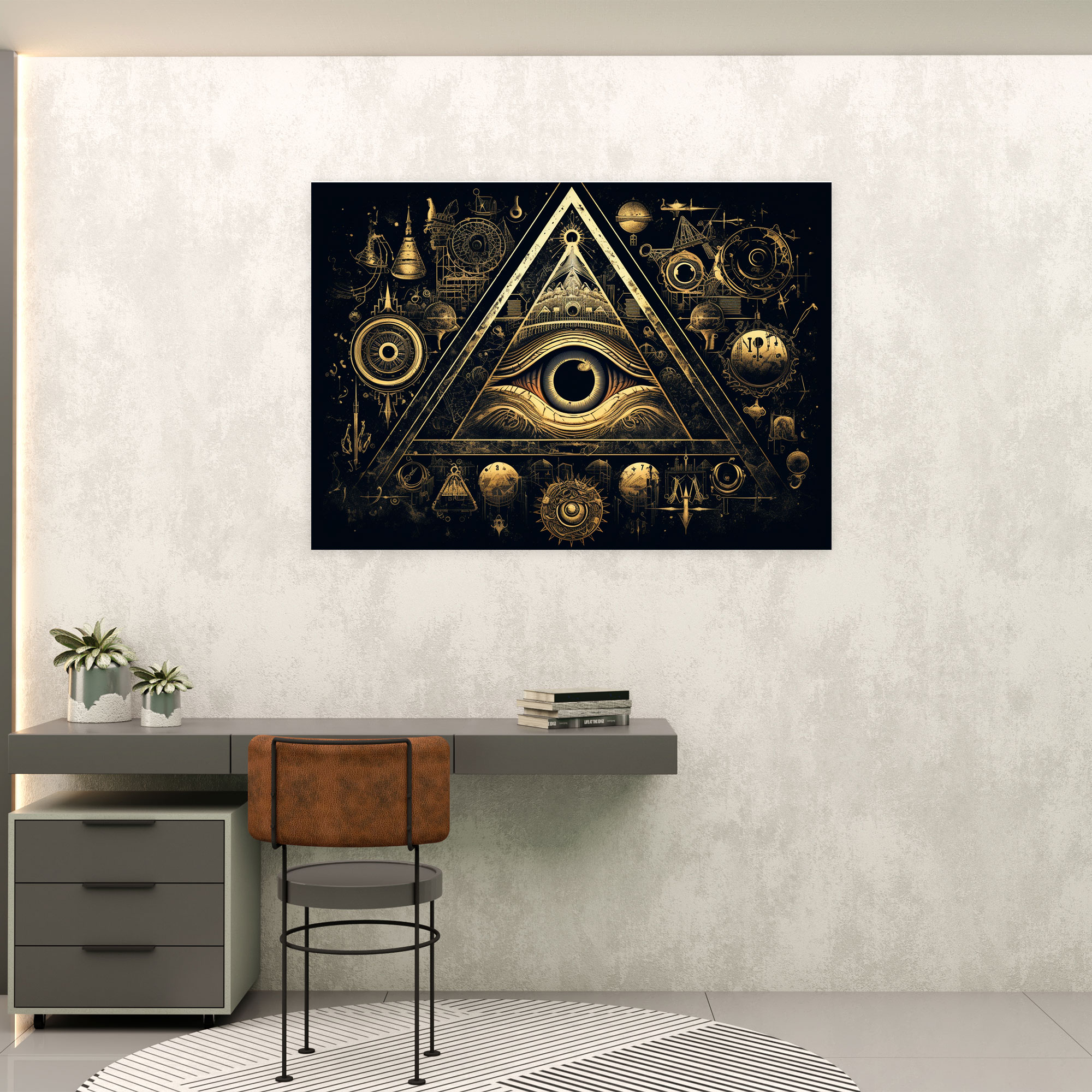 Illuminati Symbols Canvas Print - Illuminati, Home Decoration, Canvas Print, Canvas Wall Art