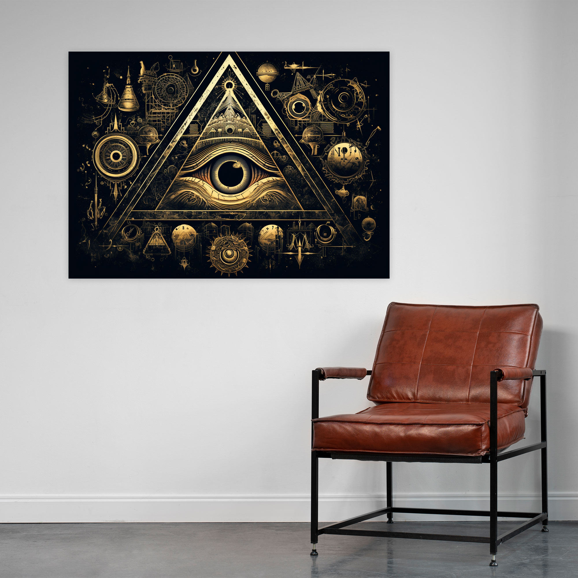 Illuminati Symbols Canvas Print - Illuminati, Home Decoration, Canvas Print, Canvas Wall Art