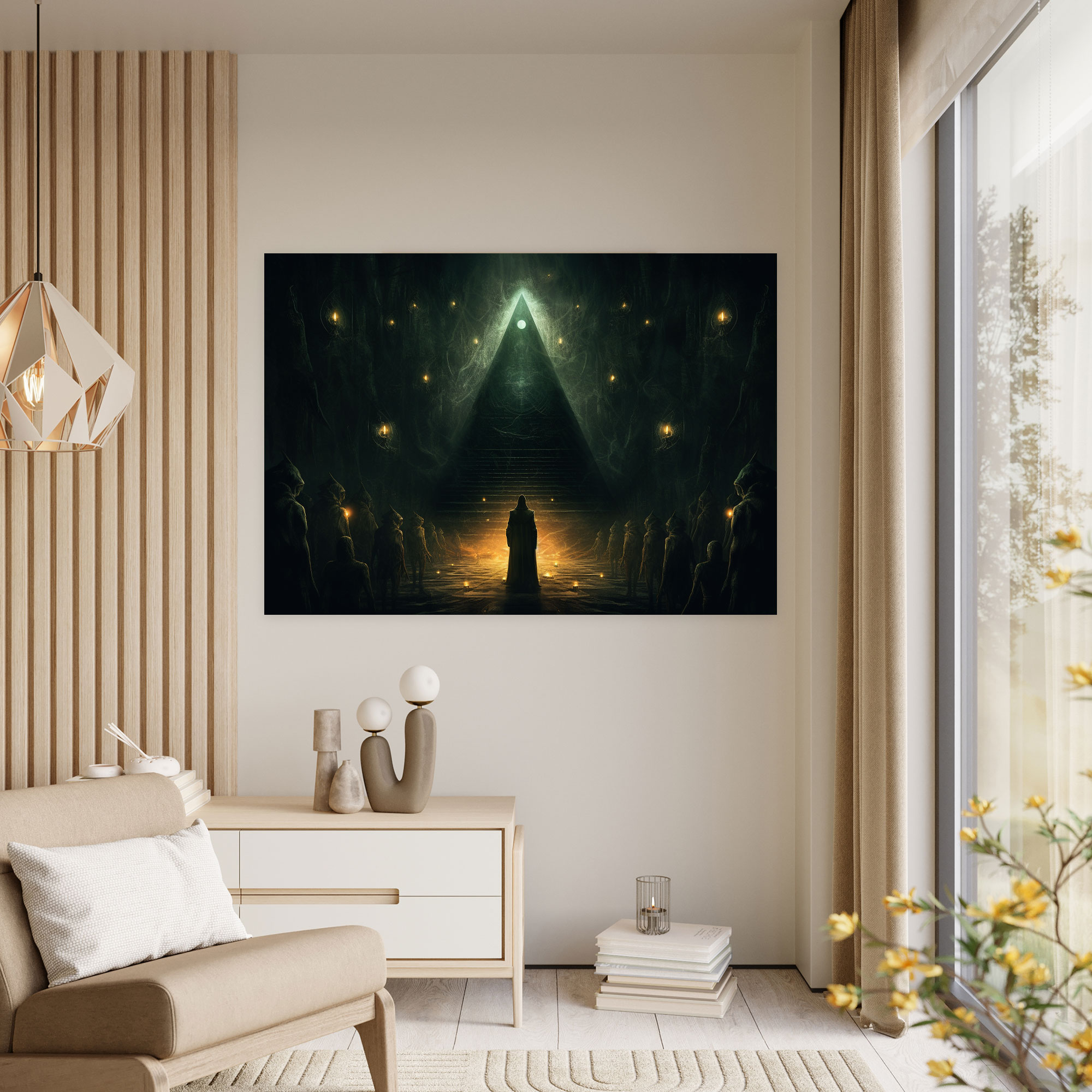 Illuminati Tören Duvar Sanatı - Duvar Sanatı Tören Kanvas Tablo