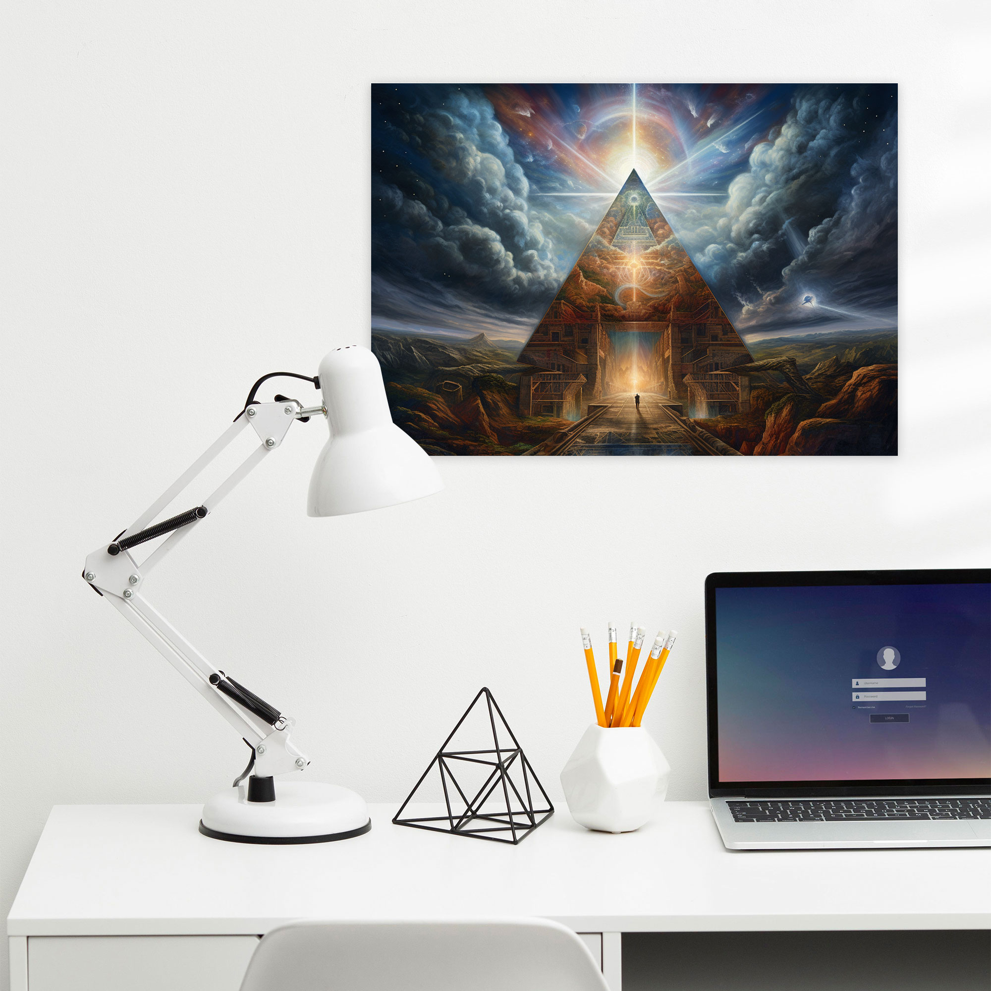 Illuminati Enlightenment Wall Art - Illuminati, Home Decoration, Celestial Scene, Enlightenment