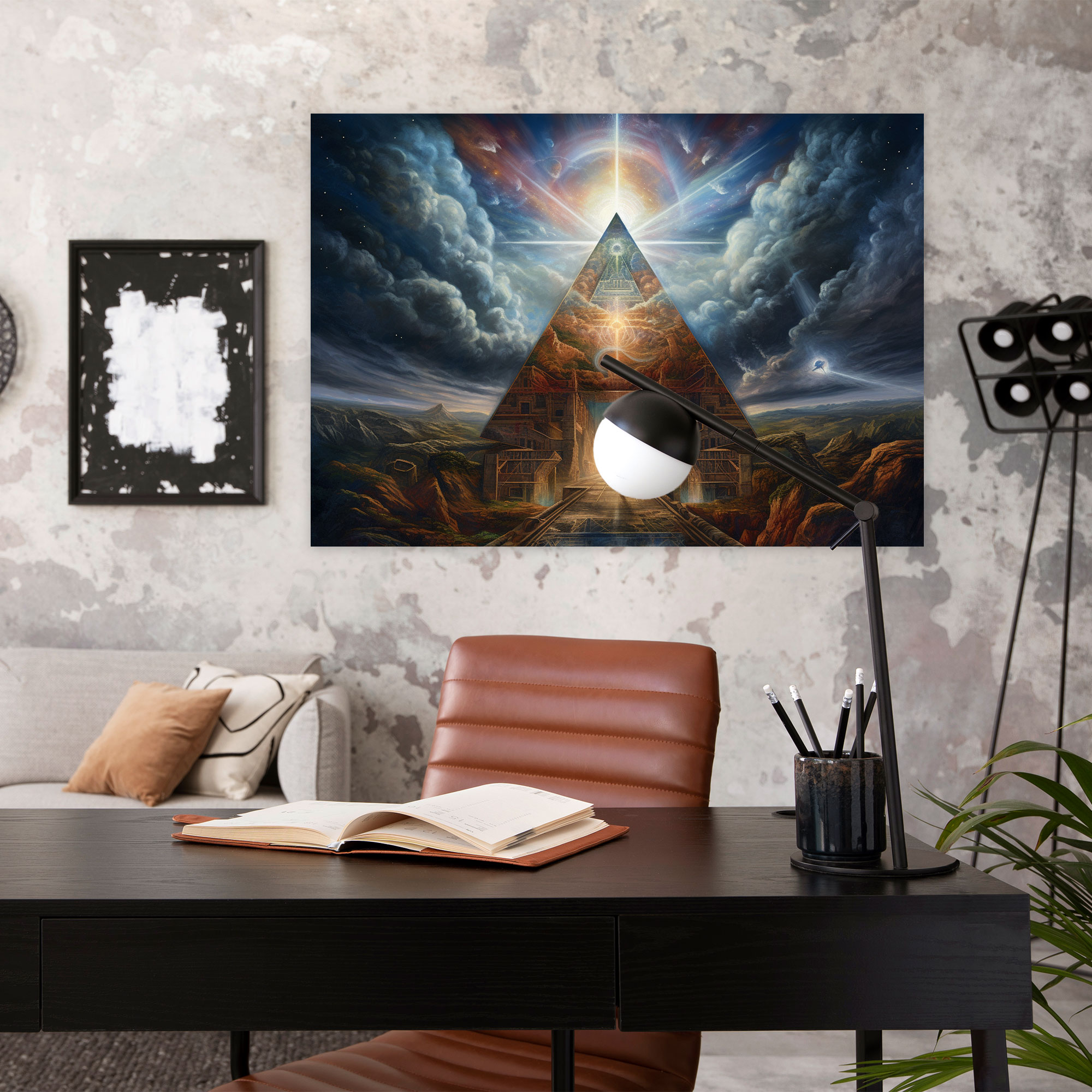 Illuminati Enlightenment Wall Art - Illuminati, Home Decoration, Celestial Scene, Enlightenment