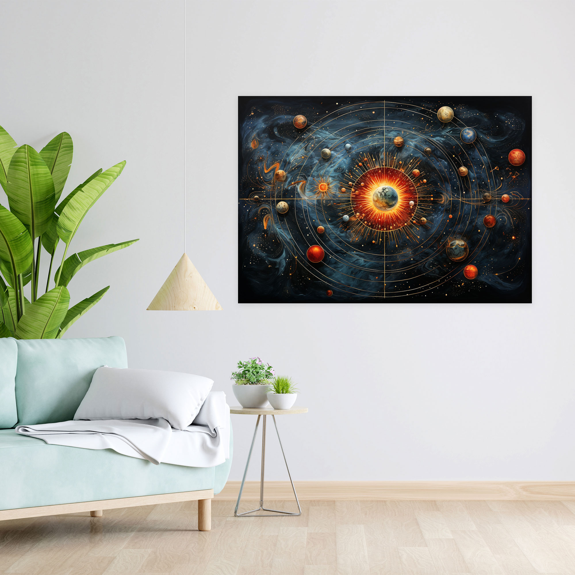 Esotericism Wall Art: Cosmic Connections - Illuminati, Cosmic Connections, Esotericism, Canvas Print