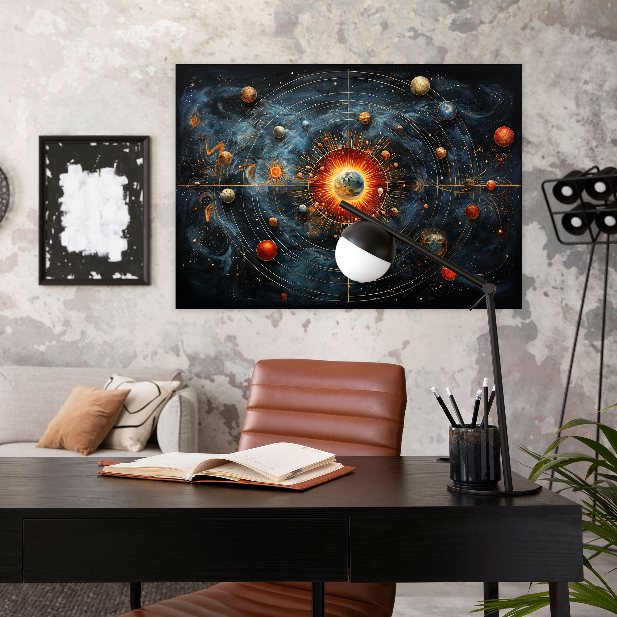 Esotericism Wall Art: Cosmic Connections - Illuminati, Cosmic Connections, Esotericism, Canvas Print