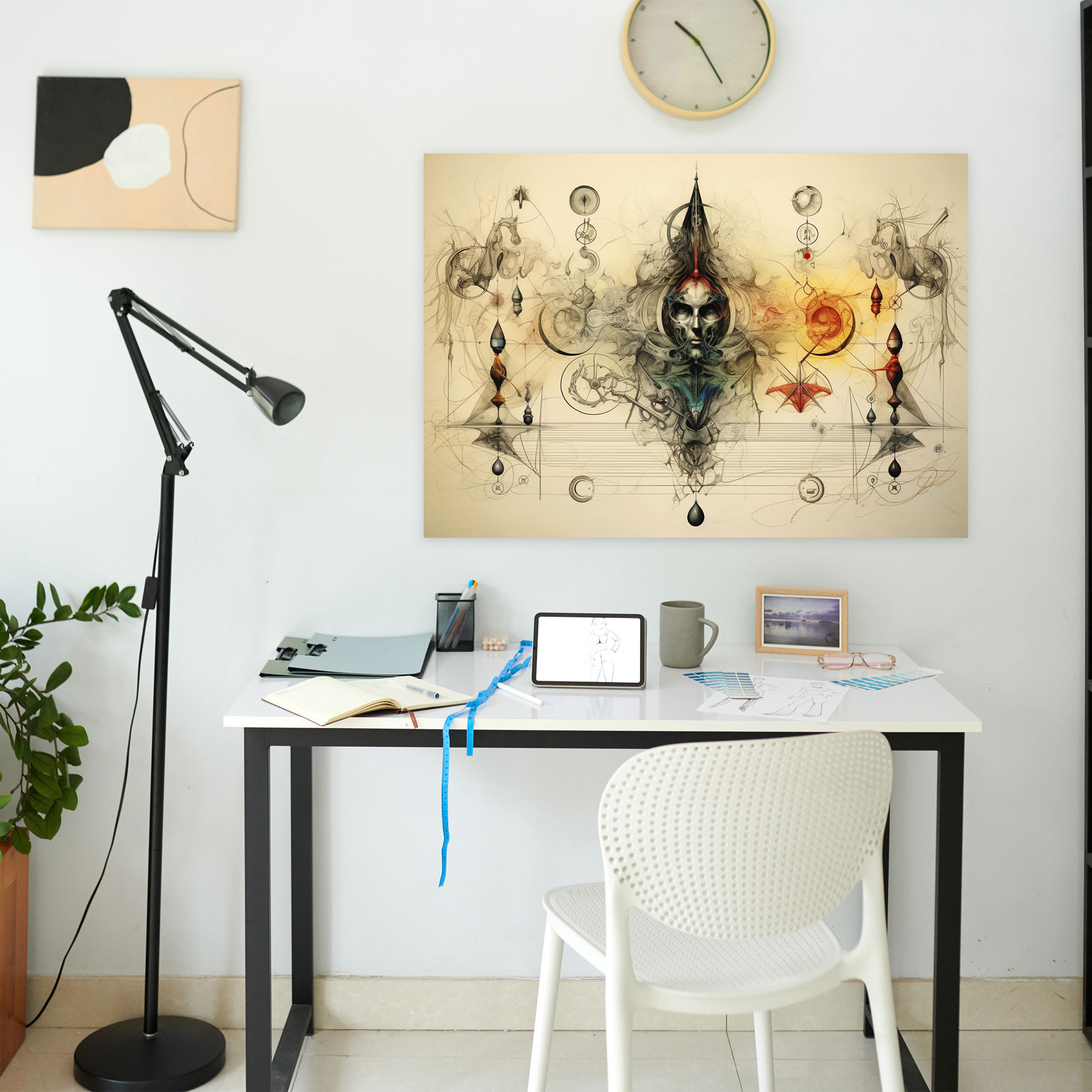 Esotericism Canvas Print: Soul Transmutation - Illuminati, Canvas, Home Decoration, Ancient Symbols