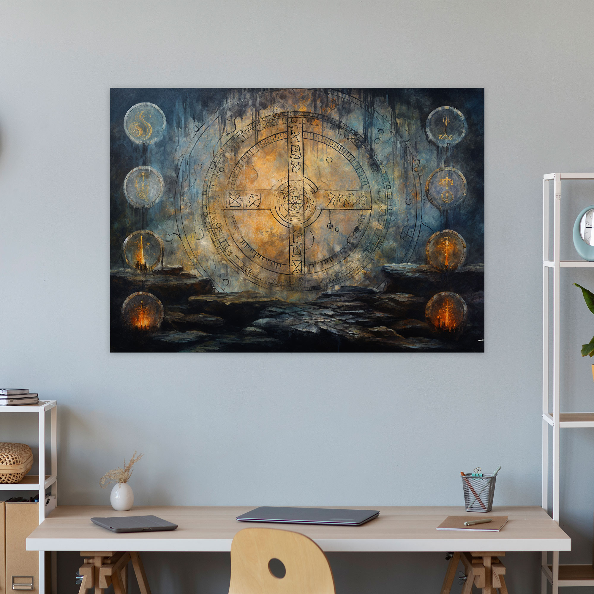 Esotericism Canvas Print: Ancient Wisdom - Illuminati, Canvas, Home Decoration, Mesmerizing