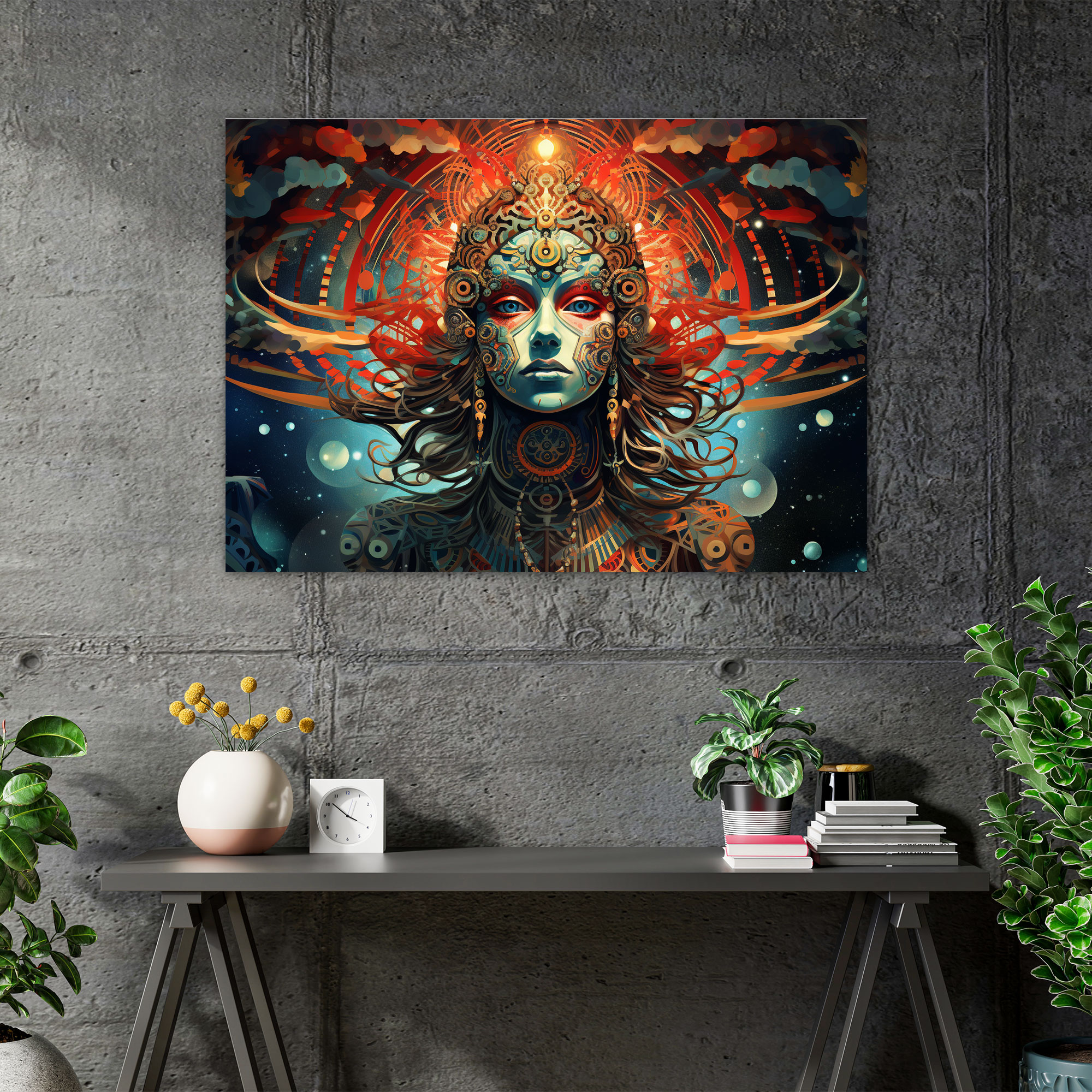 Esotericism Geometric Canvas Print - Illuminati, Wall Decoration, Geometric Patterns, Wall Art