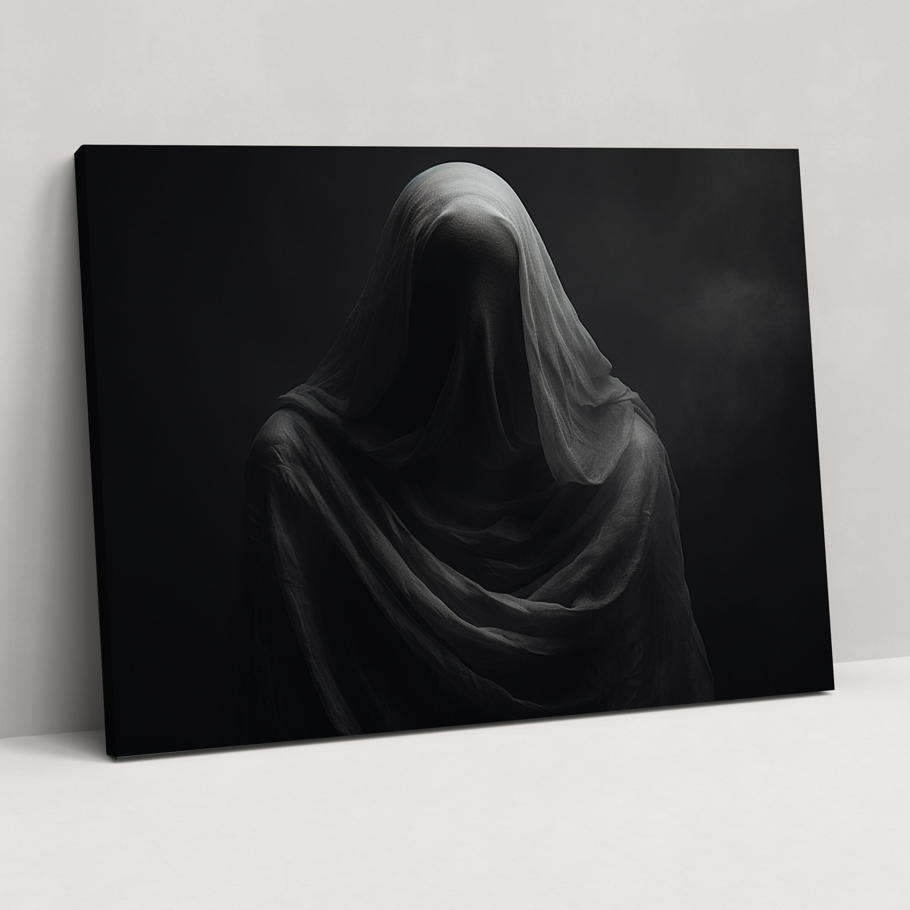 Esotericism Black & White Canvas Print - Illuminati, Home Decoration, Mystery, Canvas Wall Art