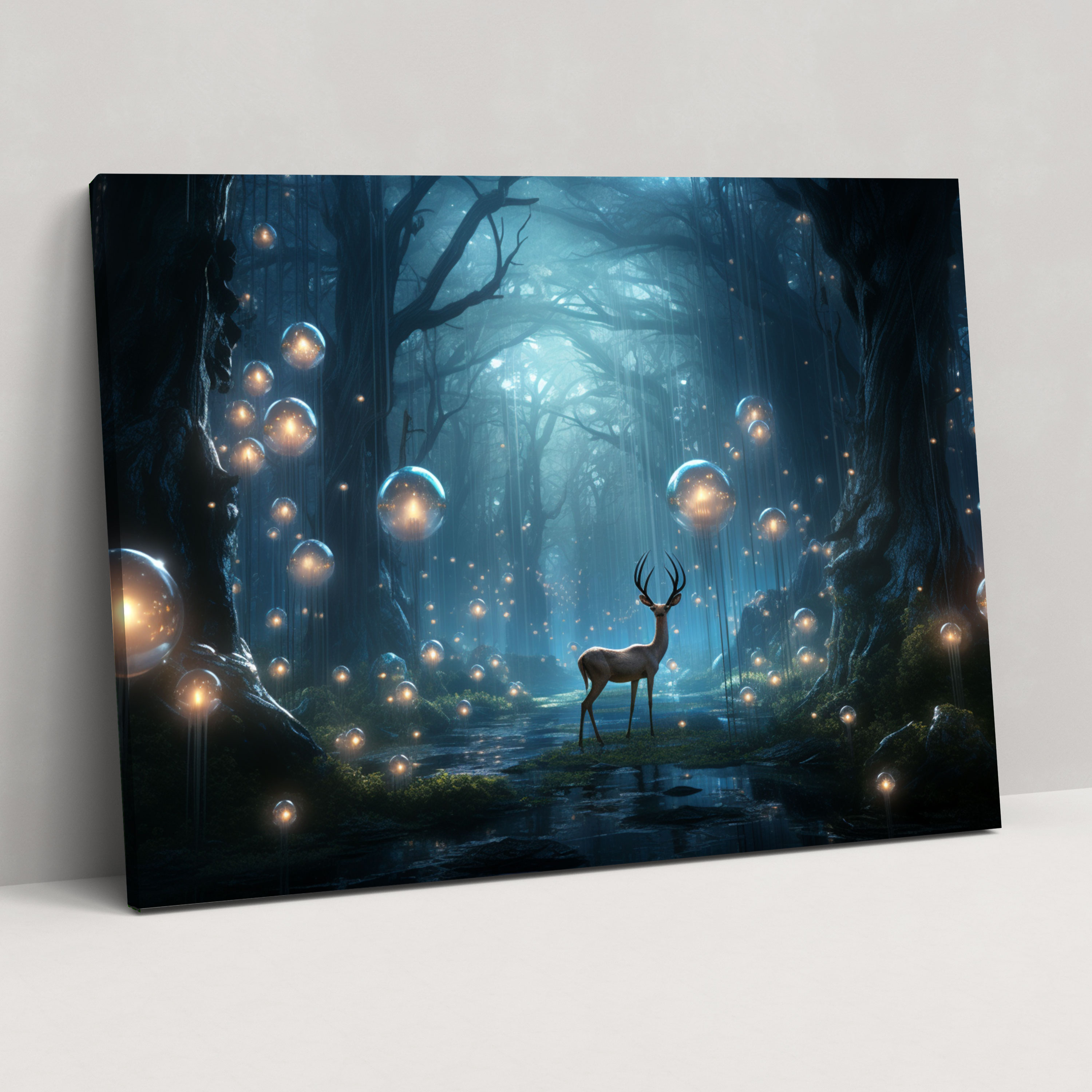 Esotericism Wall Art - Illuminati, Floating Orbs Of Light, Magical Creatures, Esotericism